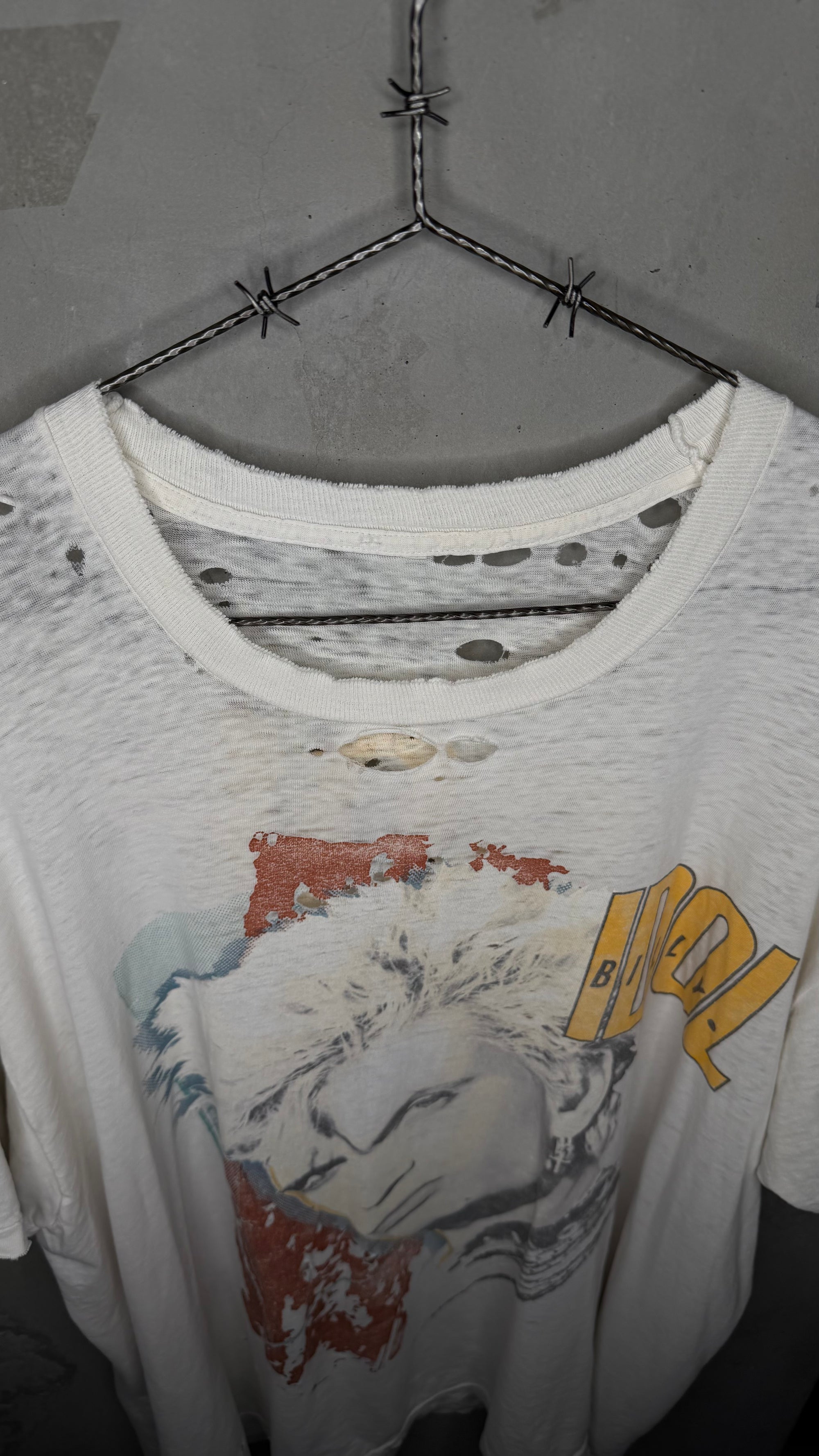 BILLY IDOL WHIPLASH SMILE THRASHED TEE