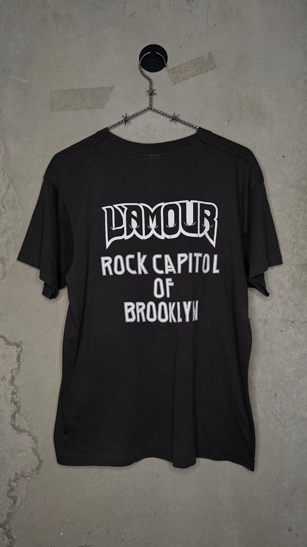 L’AMOUR NYC FAMOUS ROCK & METAL VENUE MERCH TEE | ‘ROCK CAPITOL OF BROOKLYN’