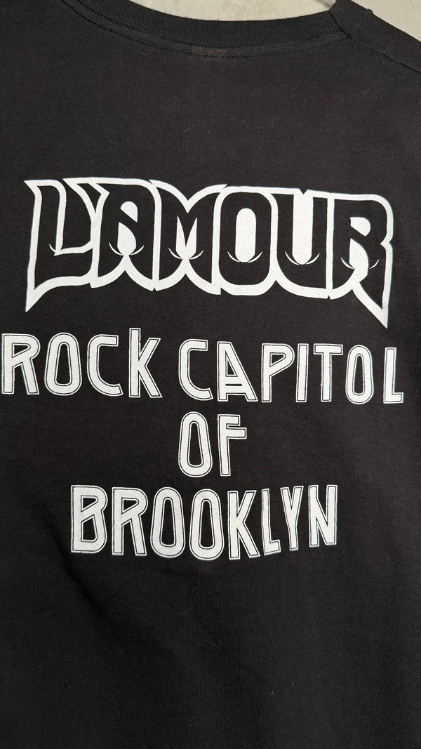 L’AMOUR NYC FAMOUS ROCK & METAL VENUE MERCH TEE | ‘ROCK CAPITOL OF BROOKLYN’
