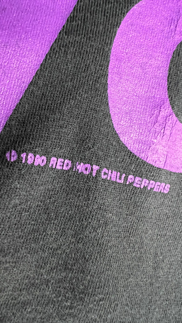 RED HOT CHILI PEPPERS EURO FALL TOUR 90’ LONGSLEEVE TEE | SILVER GLITTER LOGO TEE