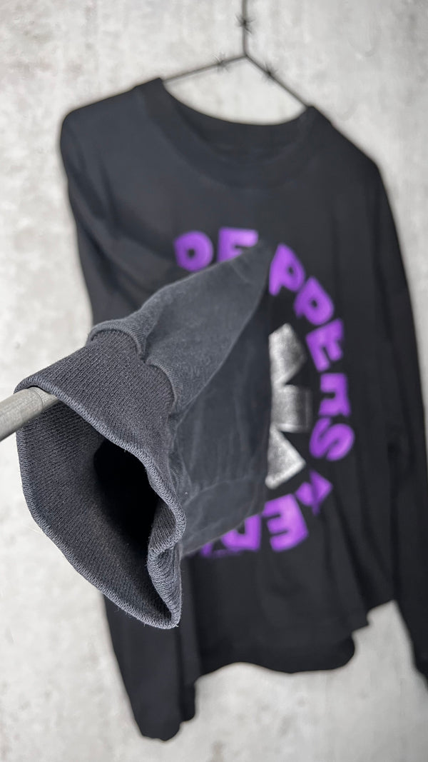 RED HOT CHILI PEPPERS EURO FALL TOUR 90’ LONGSLEEVE TEE | SILVER GLITTER LOGO TEE