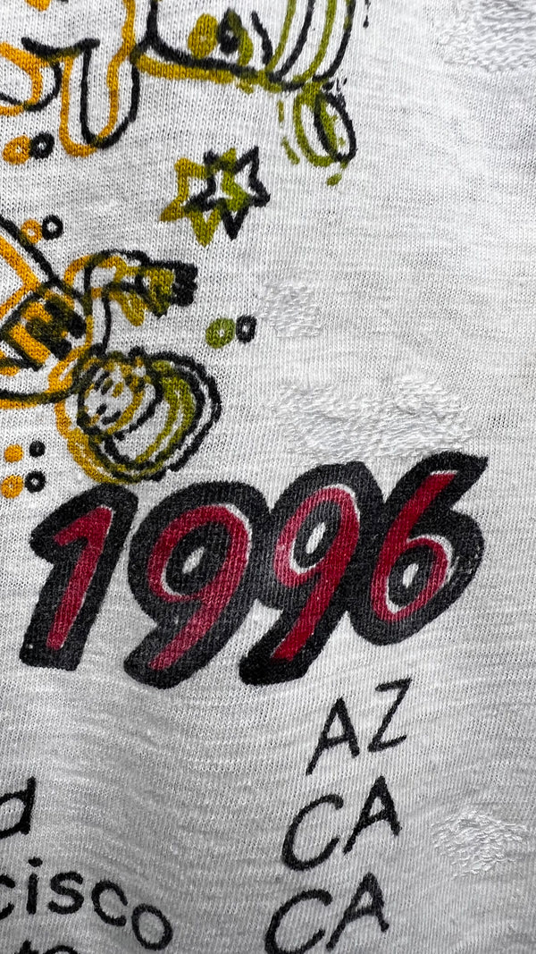 RED HOT CHILI PEPPERS RARE 96’ ONE HOT MINUTE TOUR PARKING LOT TEE | BEAUTIFULLY THRASHED