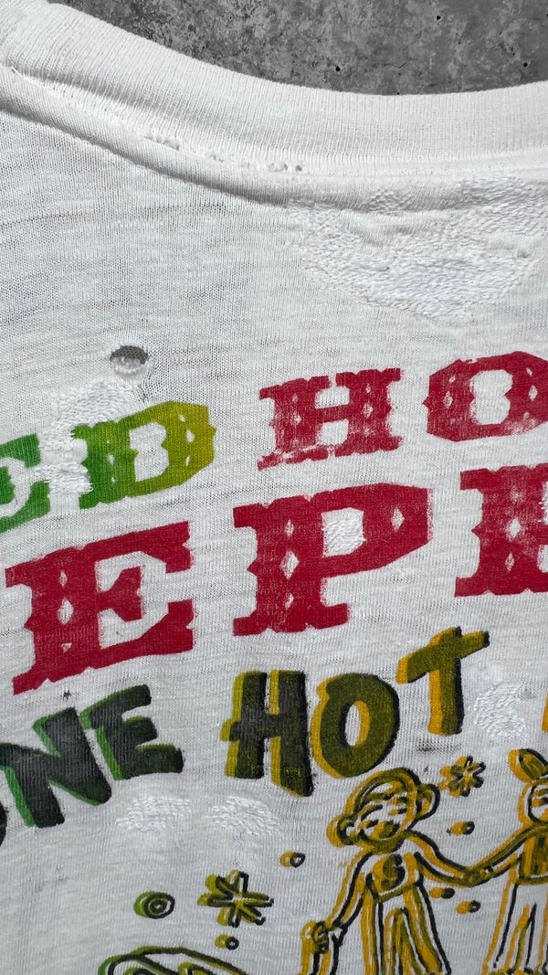 RED HOT CHILI PEPPERS RARE 96’ ONE HOT MINUTE TOUR PARKING LOT TEE | BEAUTIFULLY THRASHED