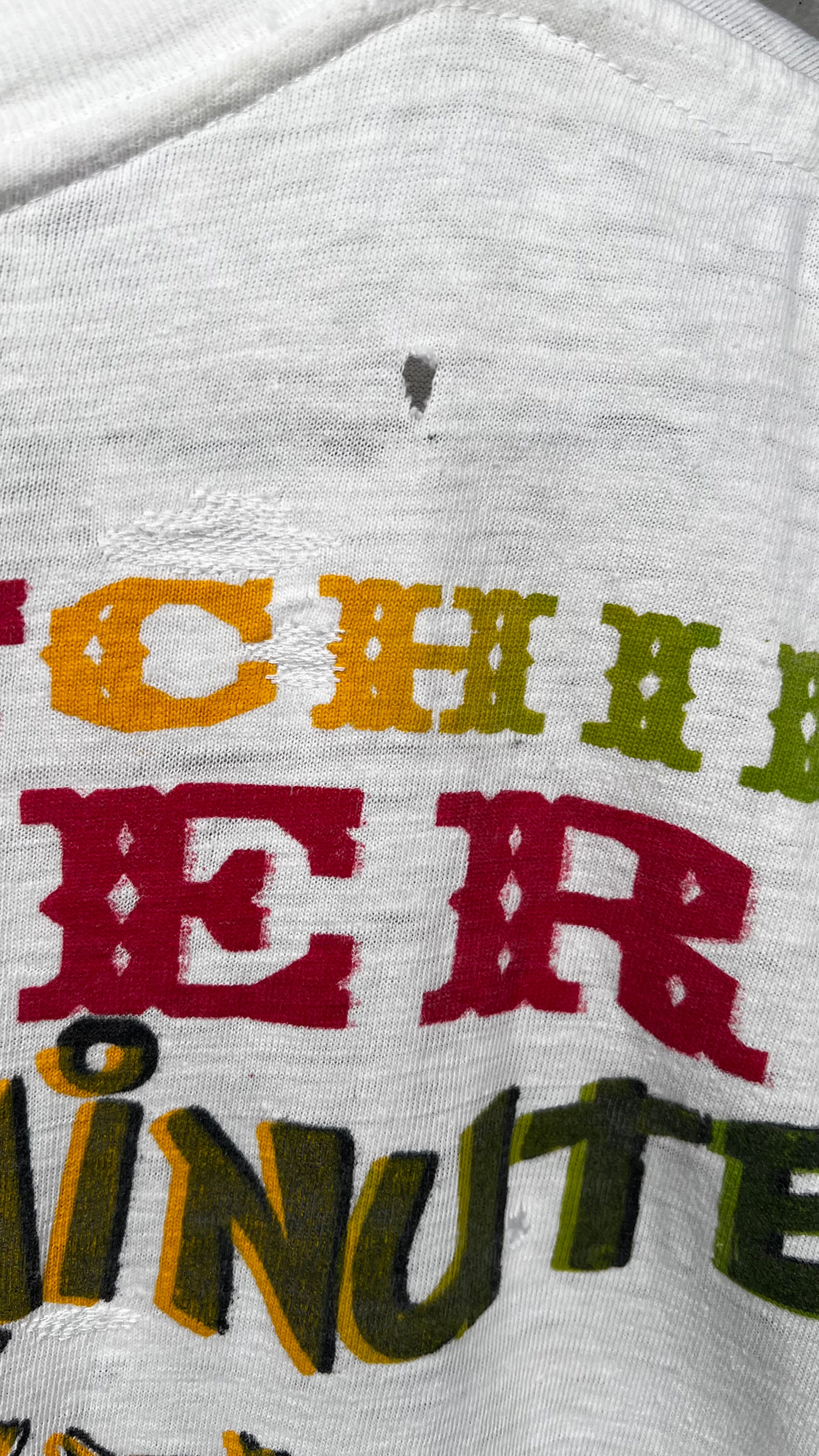 RED HOT CHILI PEPPERS RARE 96’ ONE HOT MINUTE TOUR PARKING LOT TEE | BEAUTIFULLY THRASHED