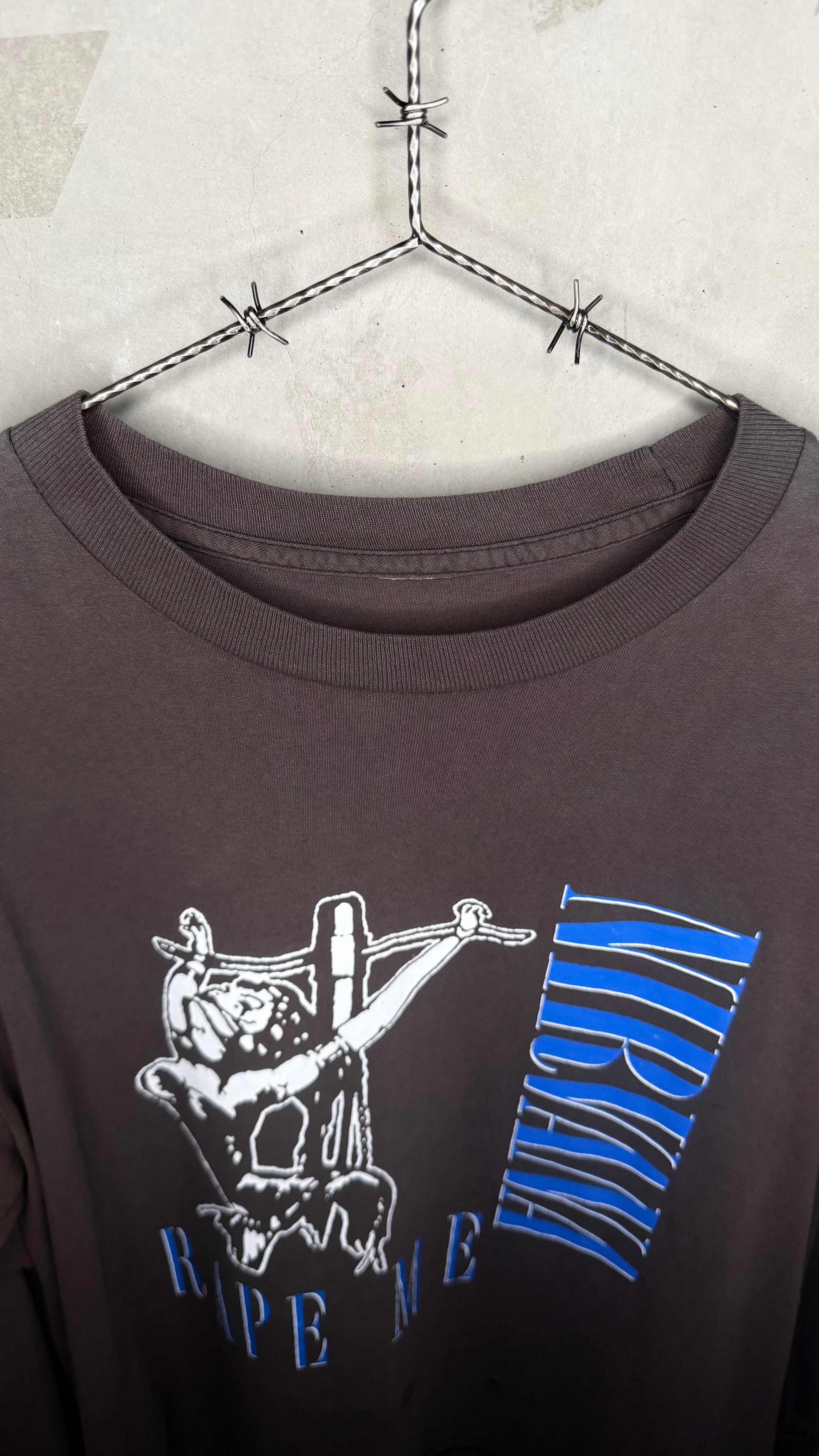 NIRVANA IN UTERO RAPE ME EURO BOOTLEG LONGSLEEVE TEE