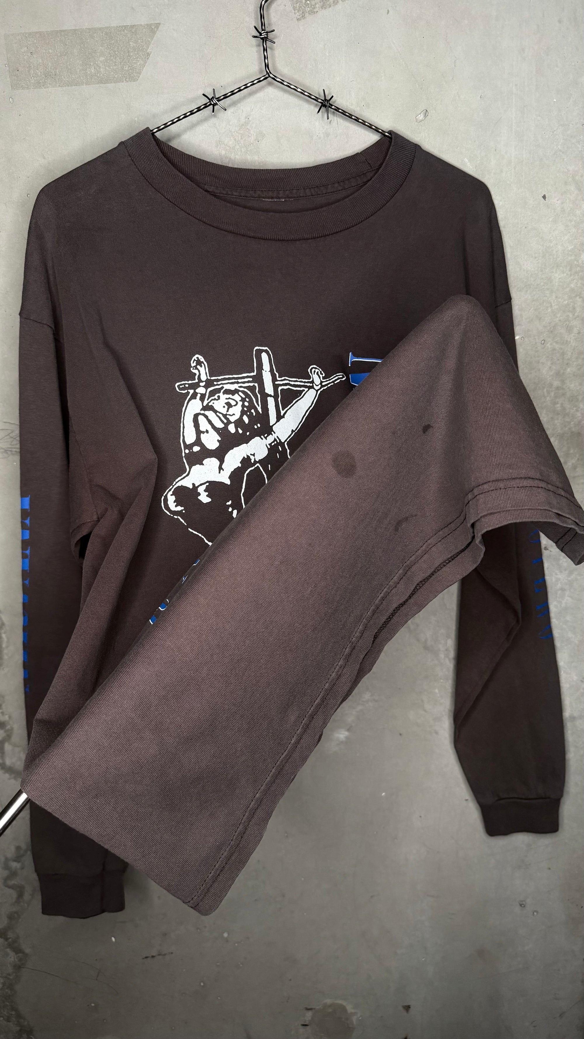 NIRVANA IN UTERO RAPE ME EURO BOOTLEG LONGSLEEVE TEE