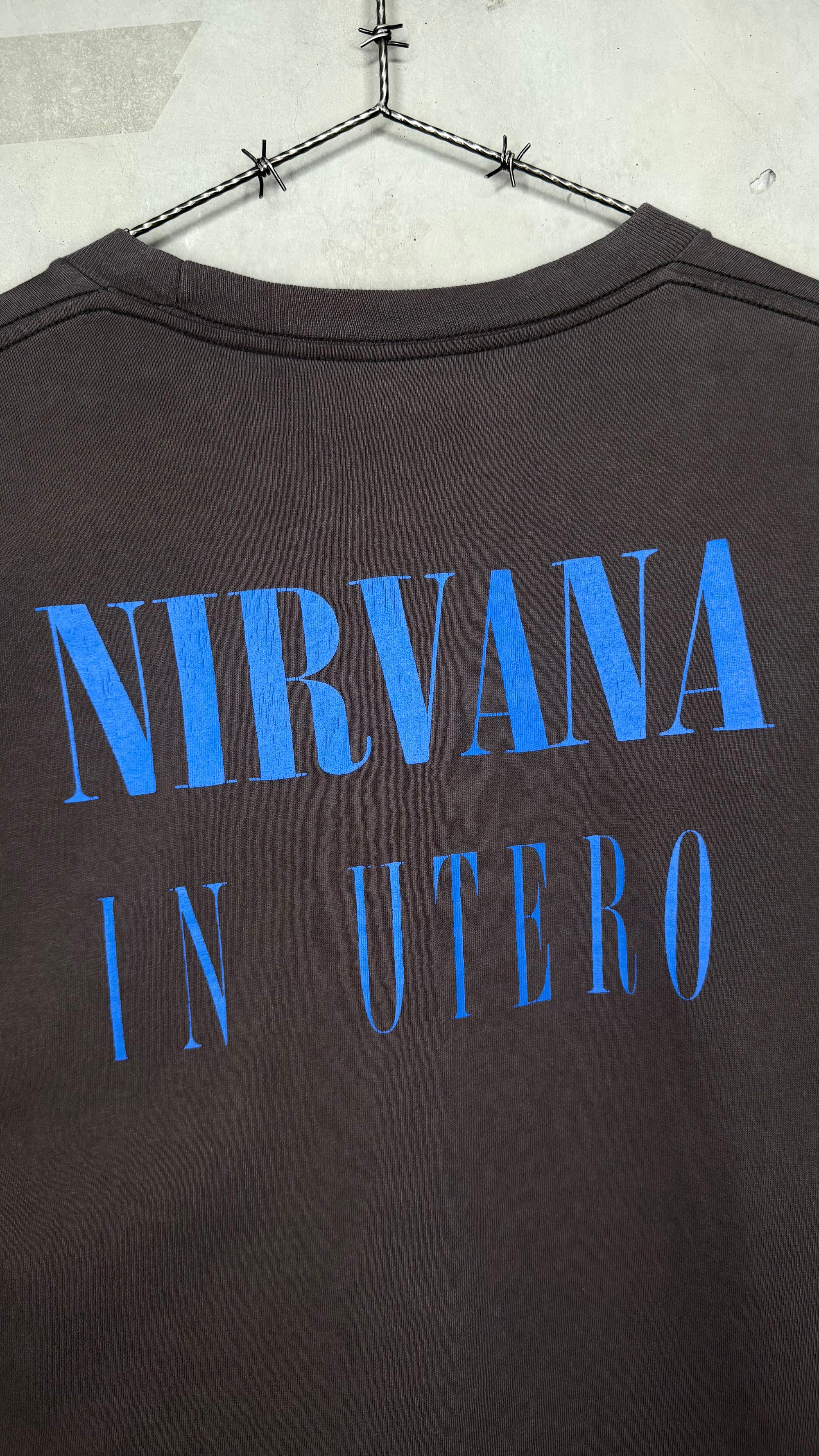NIRVANA IN UTERO RAPE ME EURO BOOTLEG LONGSLEEVE TEE