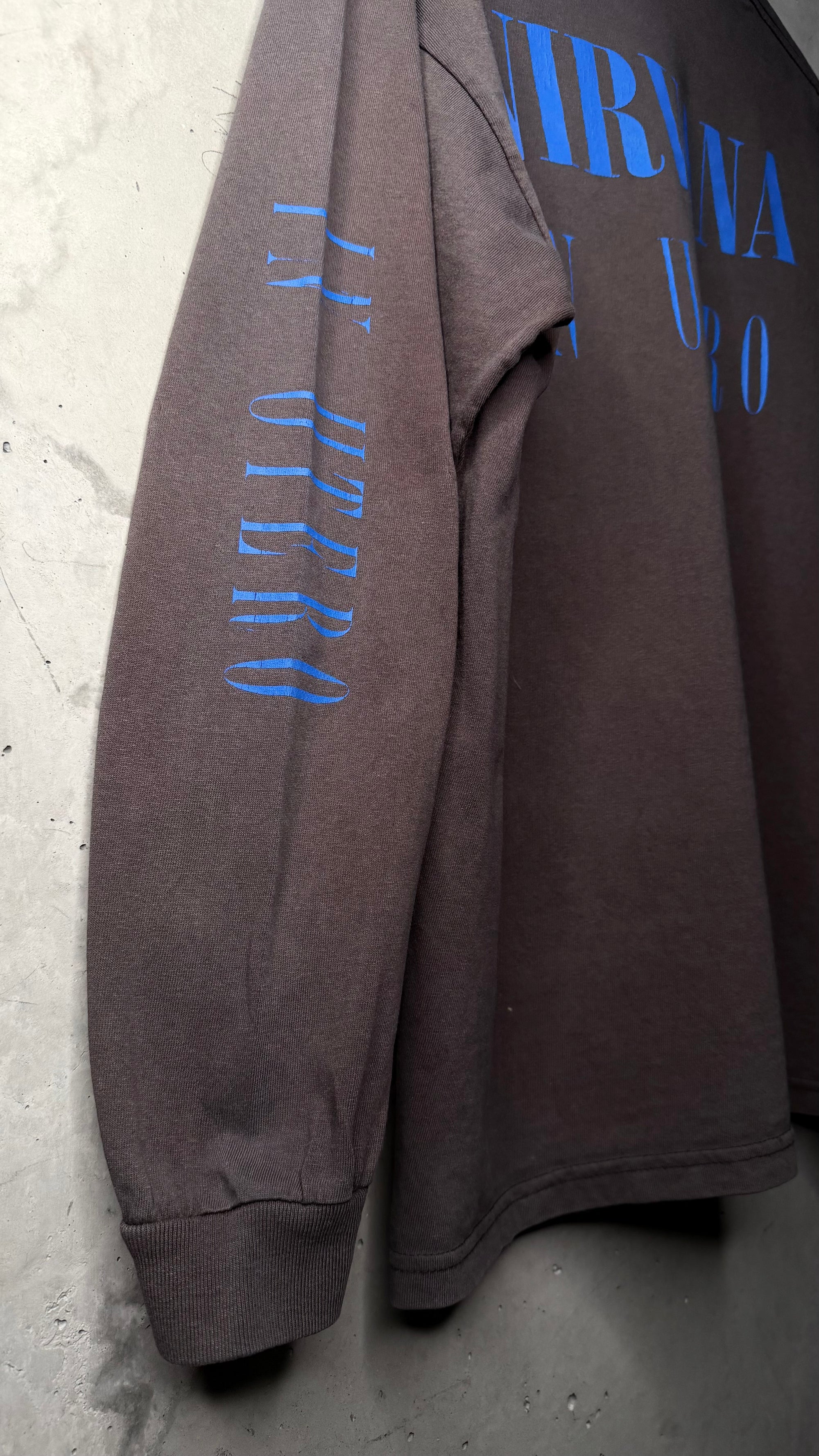 NIRVANA IN UTERO RAPE ME EURO BOOTLEG LONGSLEEVE TEE