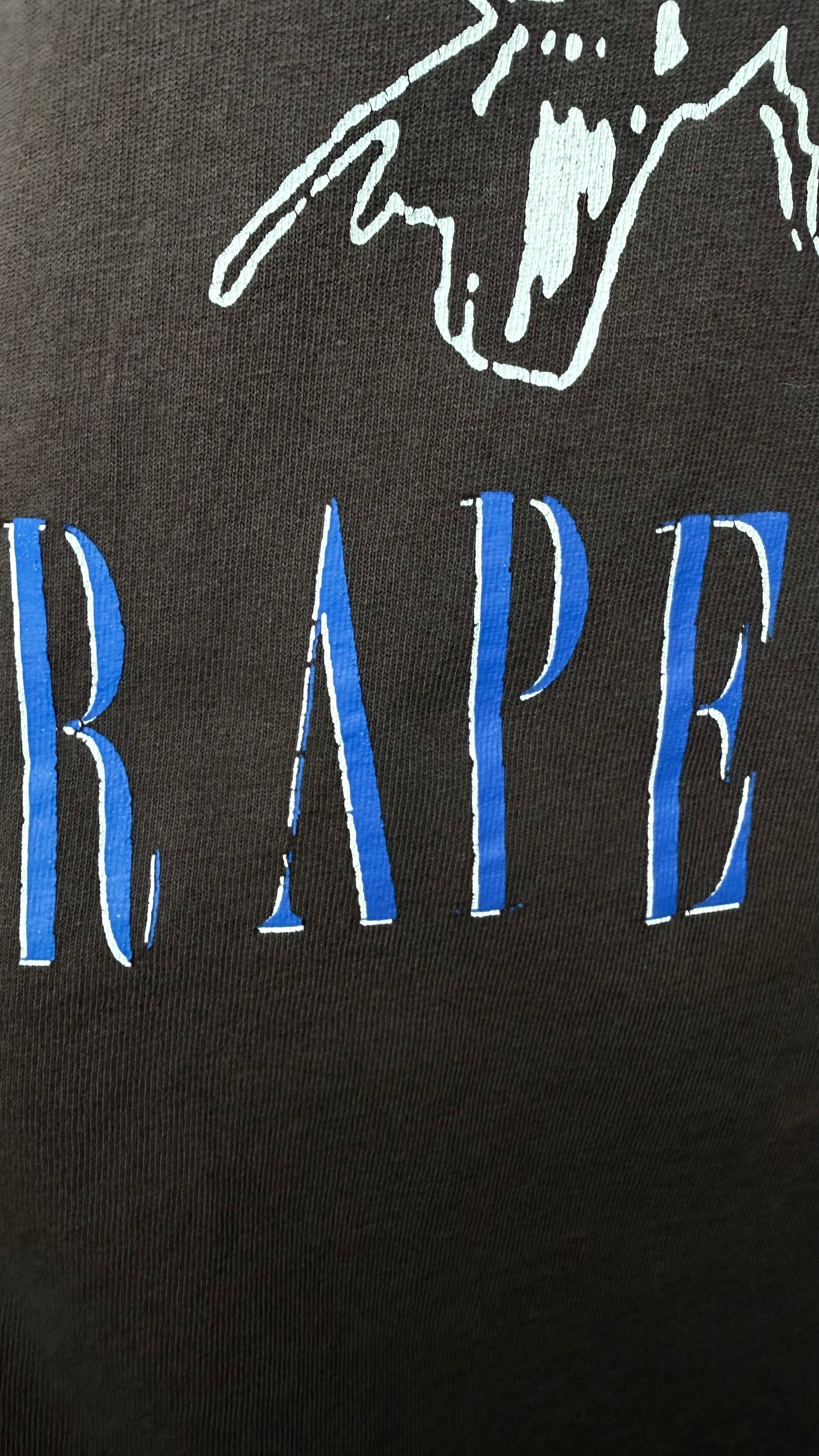 NIRVANA IN UTERO RAPE ME EURO BOOTLEG LONGSLEEVE TEE