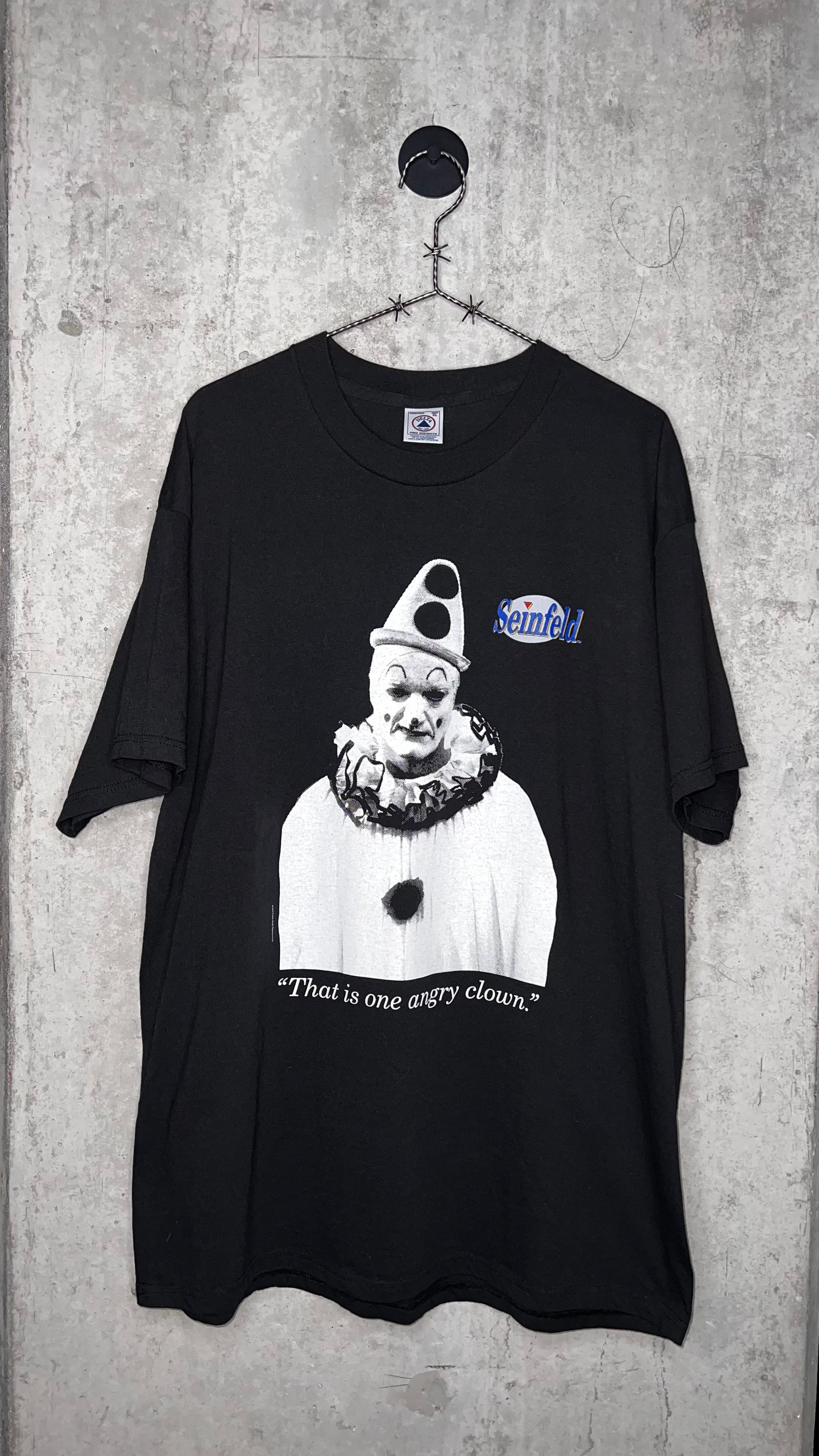 SEINFELD RARE CRAZY JOE DAVOLA CLOWN TEE | ‘THAT IS ONE ANGRY CLOWN’