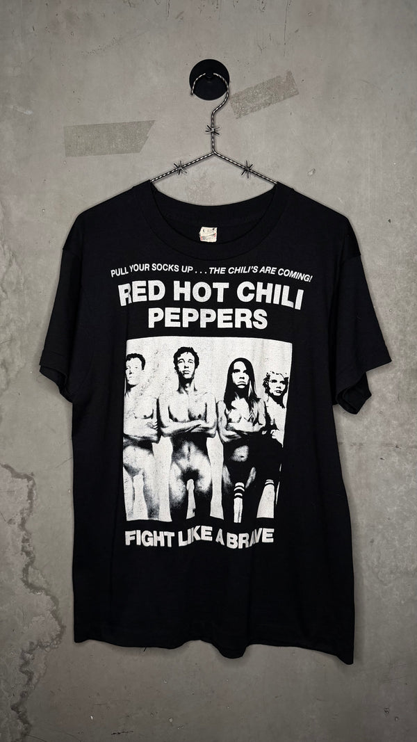 THE RED HOT CHILI PEPPERS ‘FIGHT LIKE A BRAVE’ SINGLE PROMO TEE | COCKS IN A SOCK