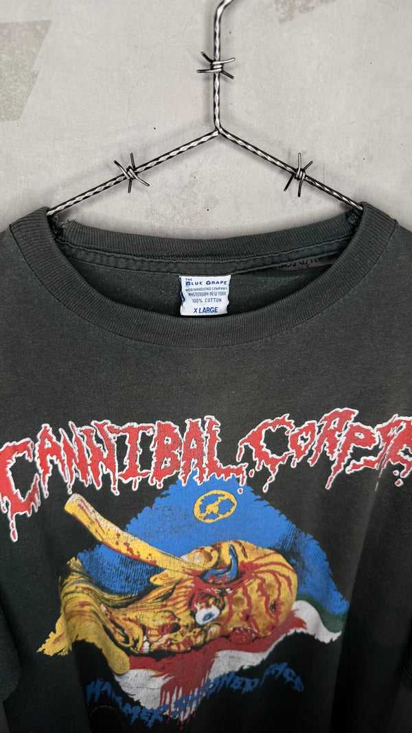 CANNIBAL CORPSE HAMMER SMASHED FACE FADED EURO TOUR TEE