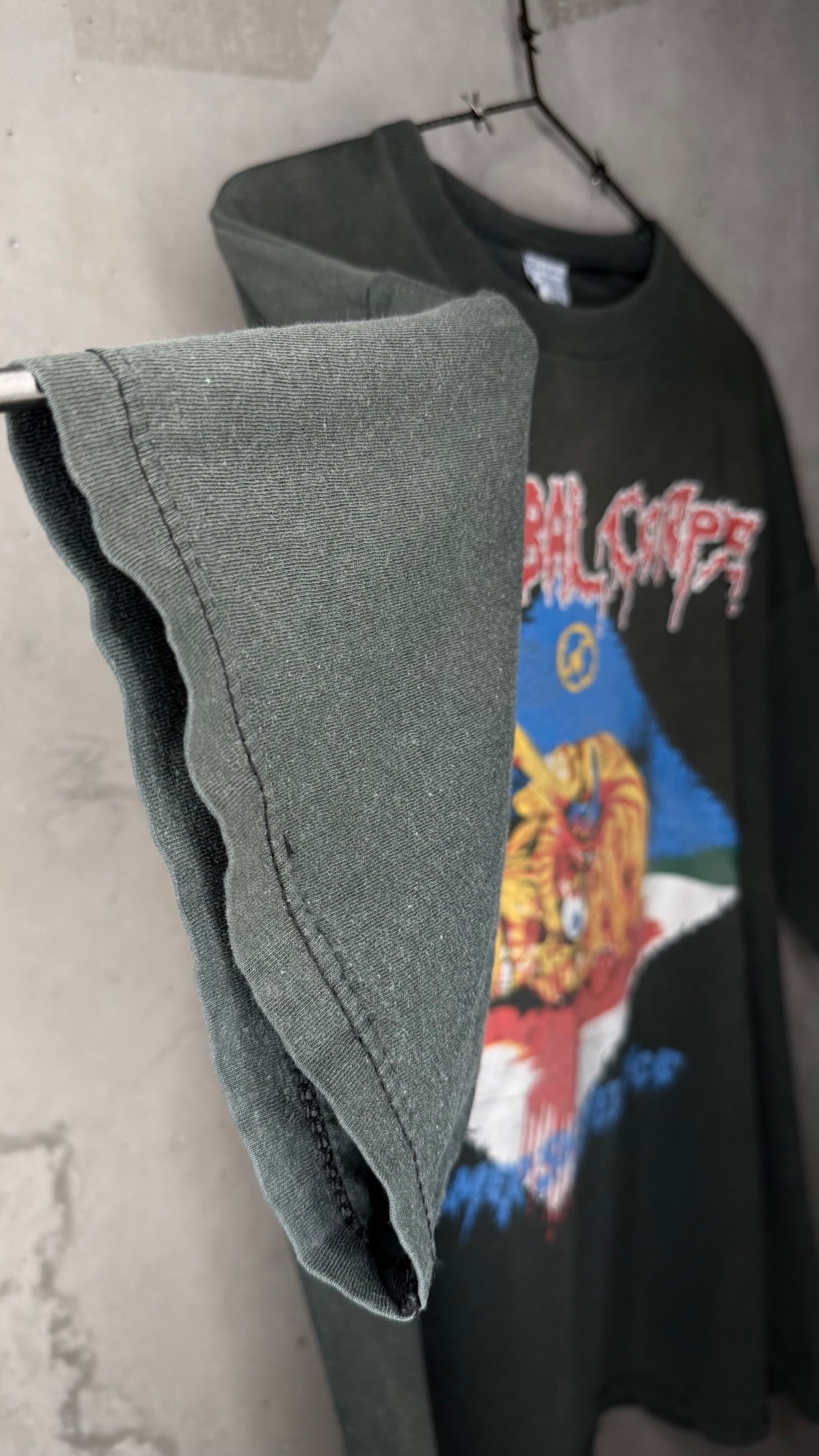 CANNIBAL CORPSE HAMMER SMASHED FACE FADED EURO TOUR TEE