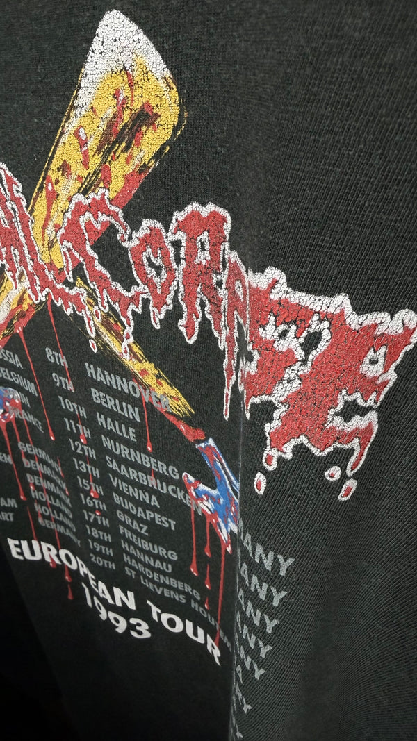 CANNIBAL CORPSE HAMMER SMASHED FACE FADED EURO TOUR TEE