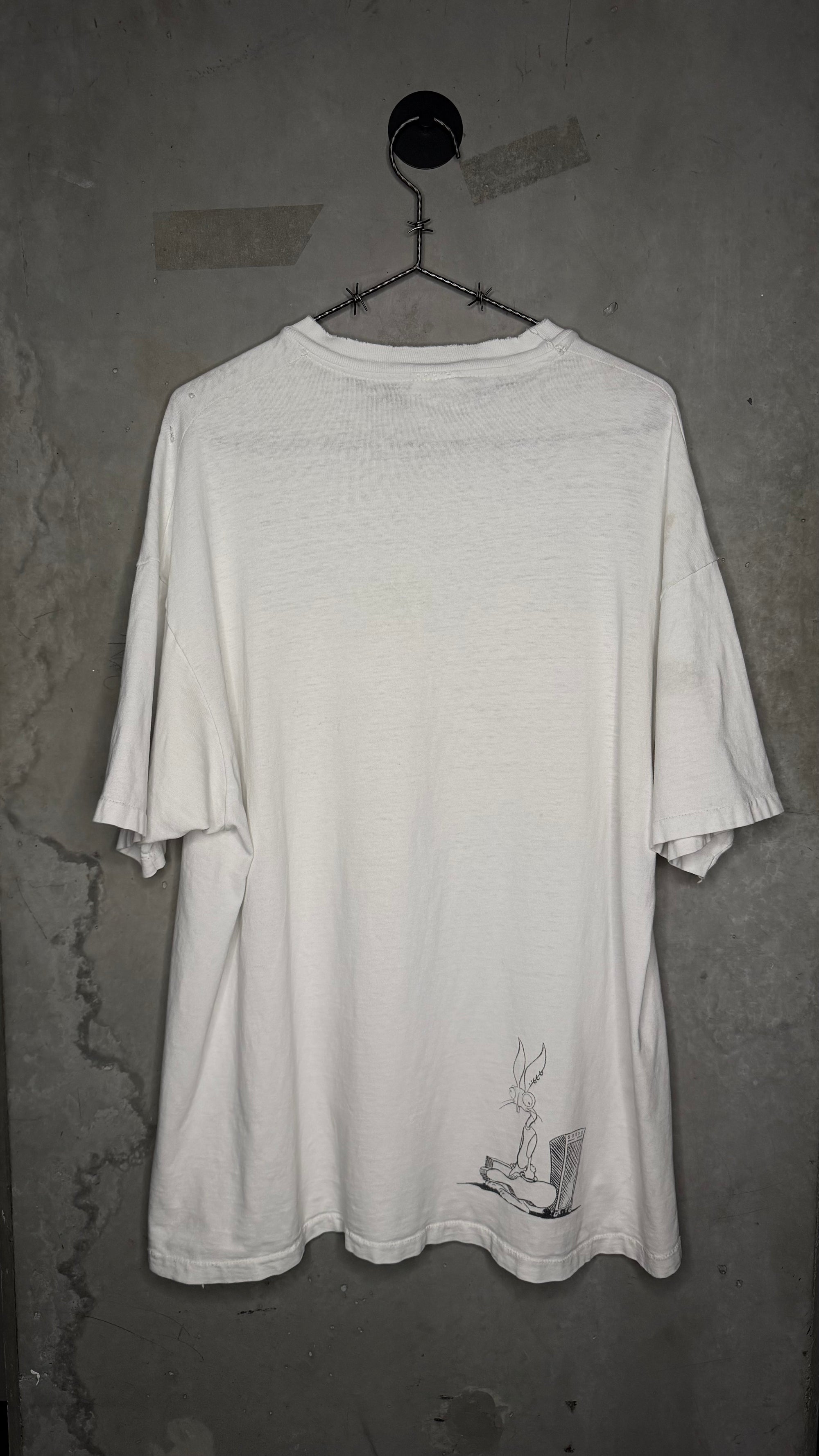 BLINK 182 VERY RARE BUNNY CARICATURE TEE | ROADIE BUNNY BACKHIT | CHESHIRE CAT ERA