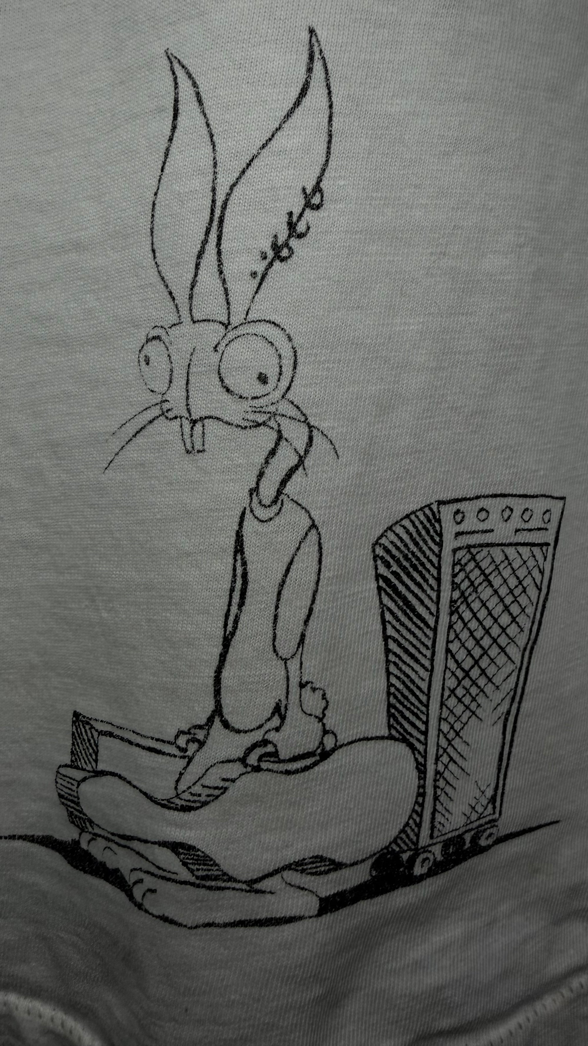 BLINK 182 VERY RARE BUNNY CARICATURE TEE | ROADIE BUNNY BACKHIT | CHESHIRE CAT ERA