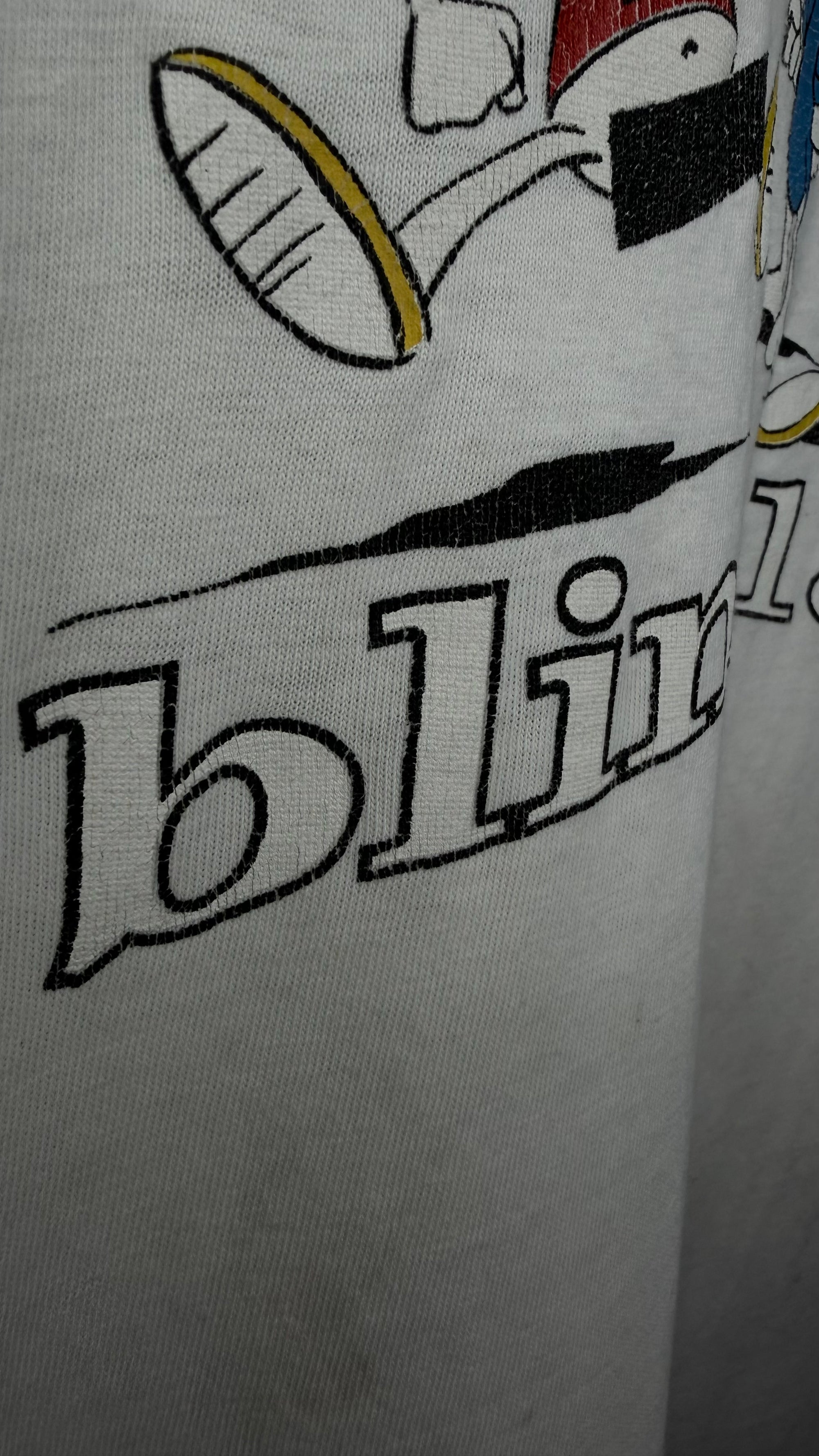 BLINK 182 VERY RARE BUNNY CARICATURE TEE | ROADIE BUNNY BACKHIT | CHESHIRE CAT ERA