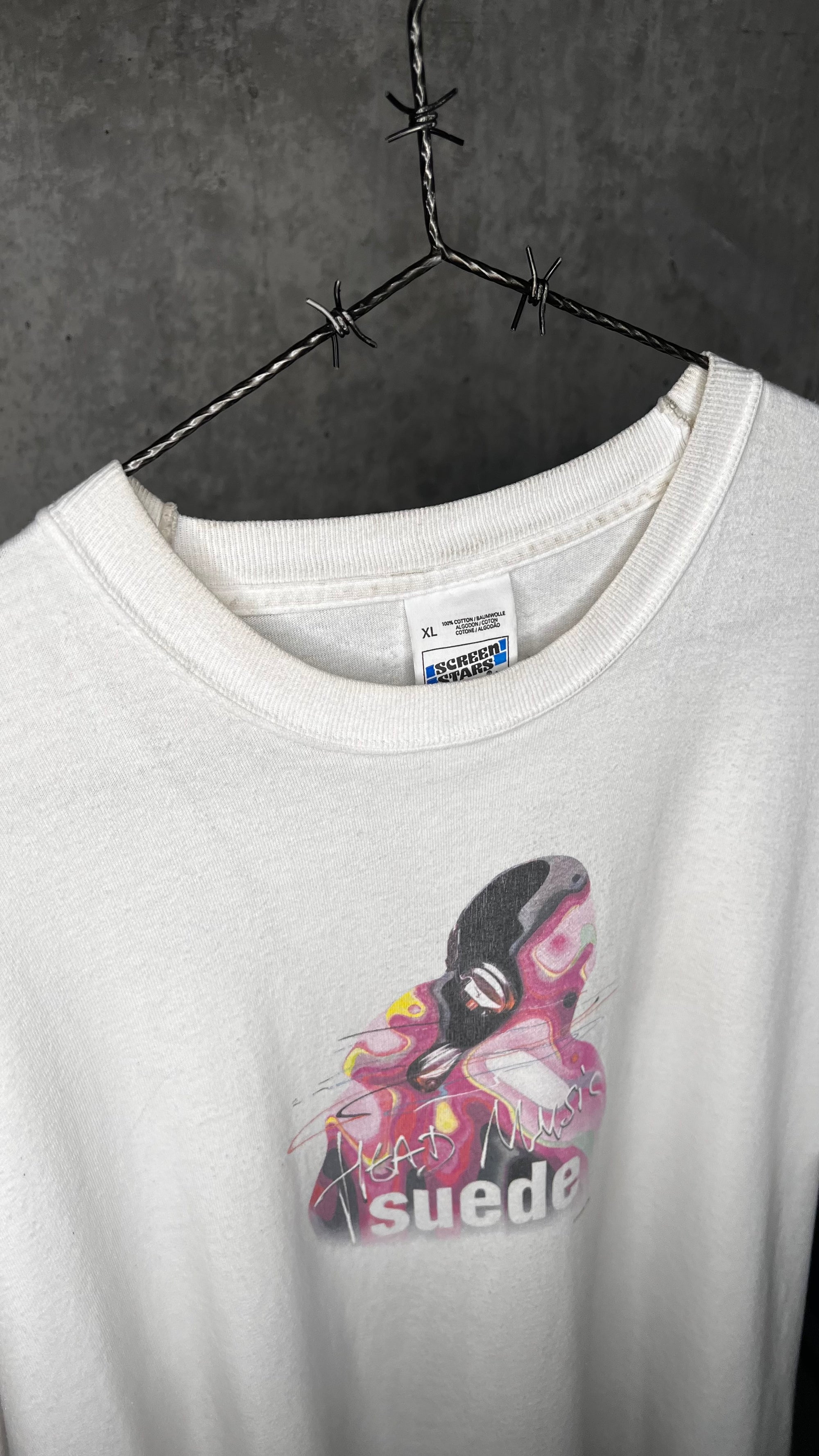 SUEDE HEAD MUSIC ALBUM ART PROMO TEE