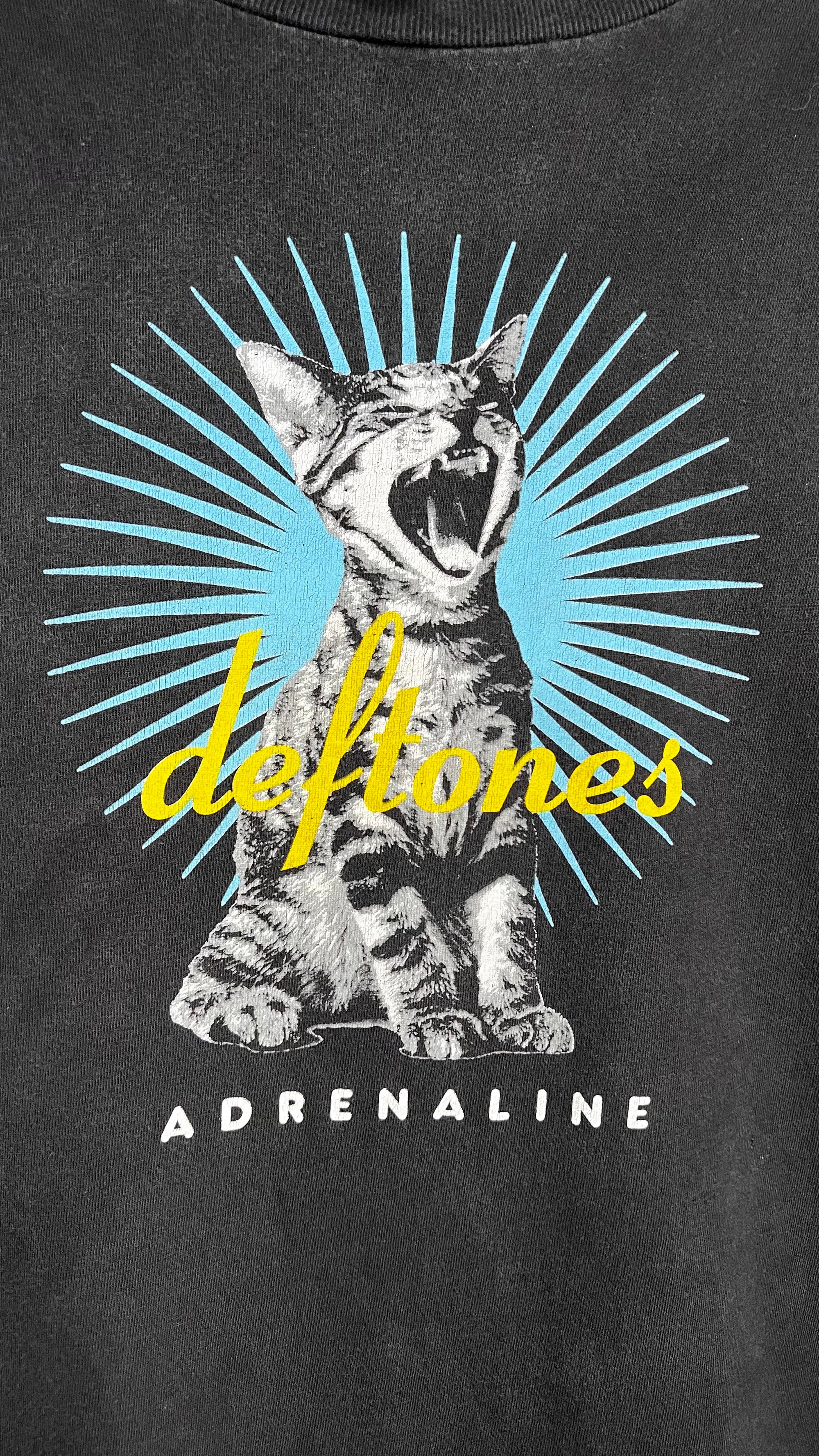 DEFTONES ADRENALINE KITTY US TOUR 98’ TEE | TOUR DATE LIST BACK HIT