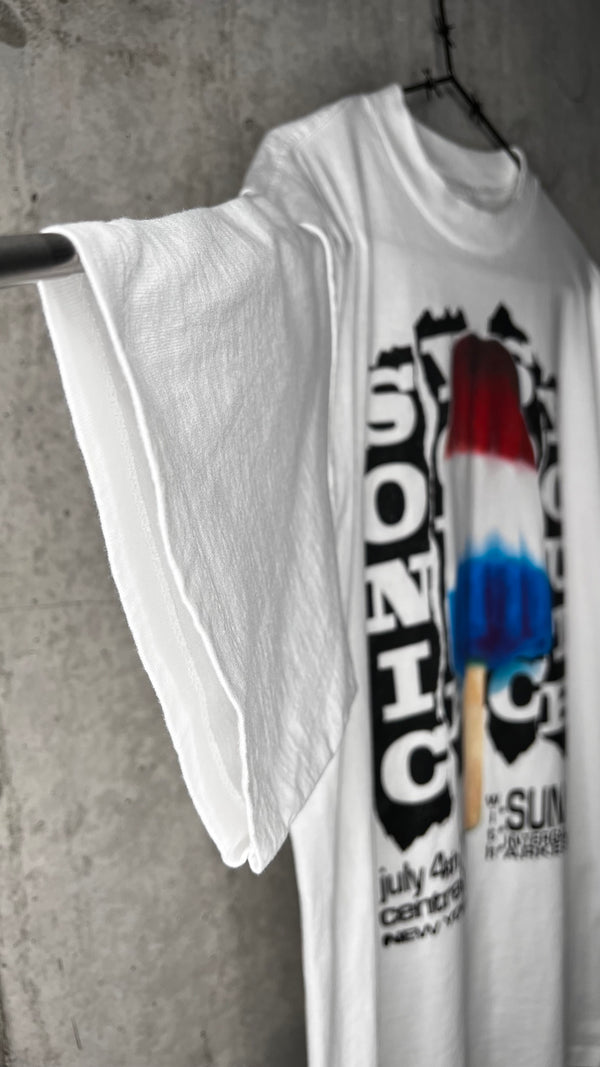 SONIC YOUTH BOMB POP ONE-DAY-ONLY JULY 4TH NYC CENTRAL PARK 92’ TEE | SUN RA BACK HIT