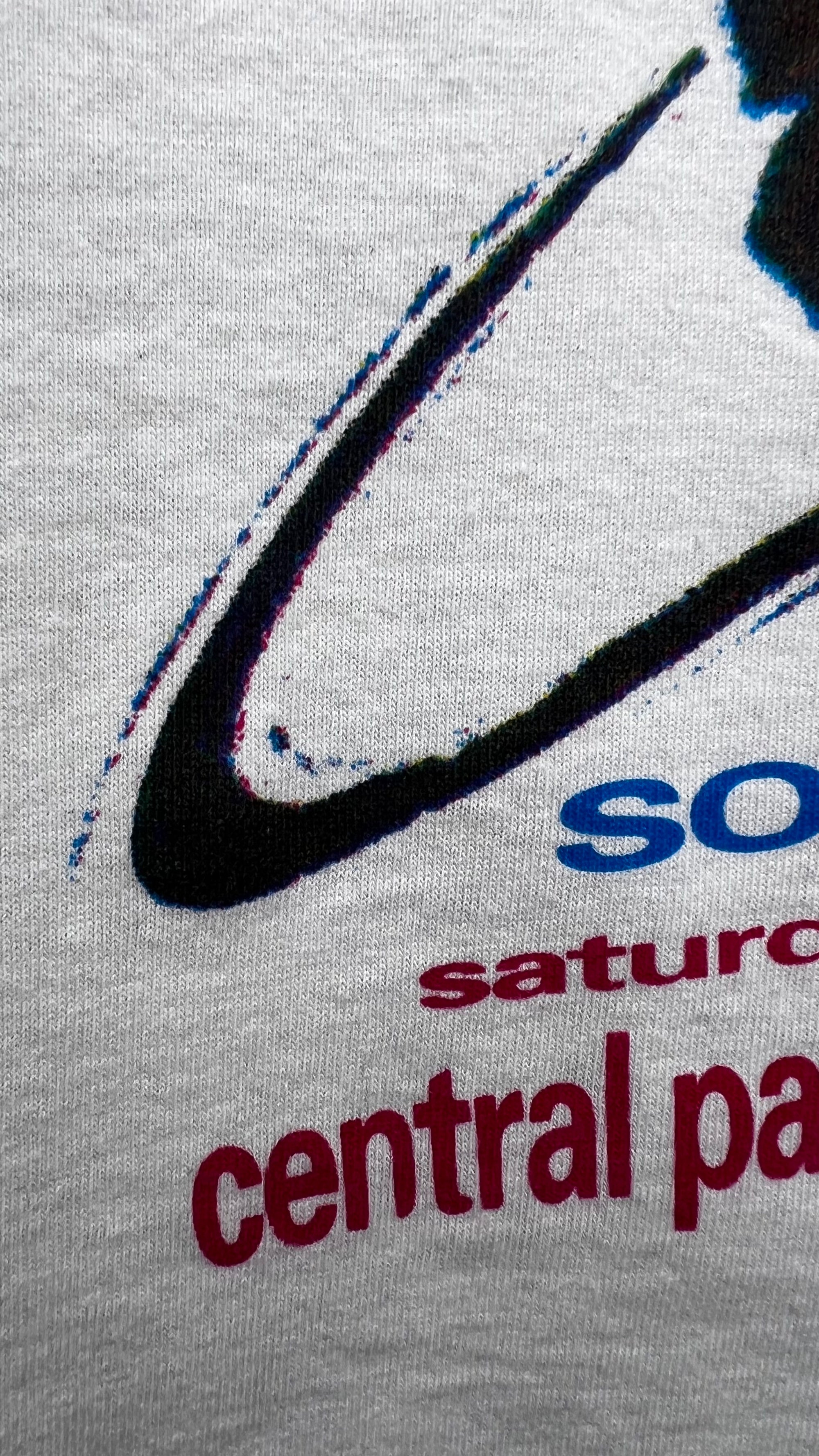 SONIC YOUTH BOMB POP ONE-DAY-ONLY JULY 4TH NYC CENTRAL PARK 92’ TEE | SUN RA BACK HIT