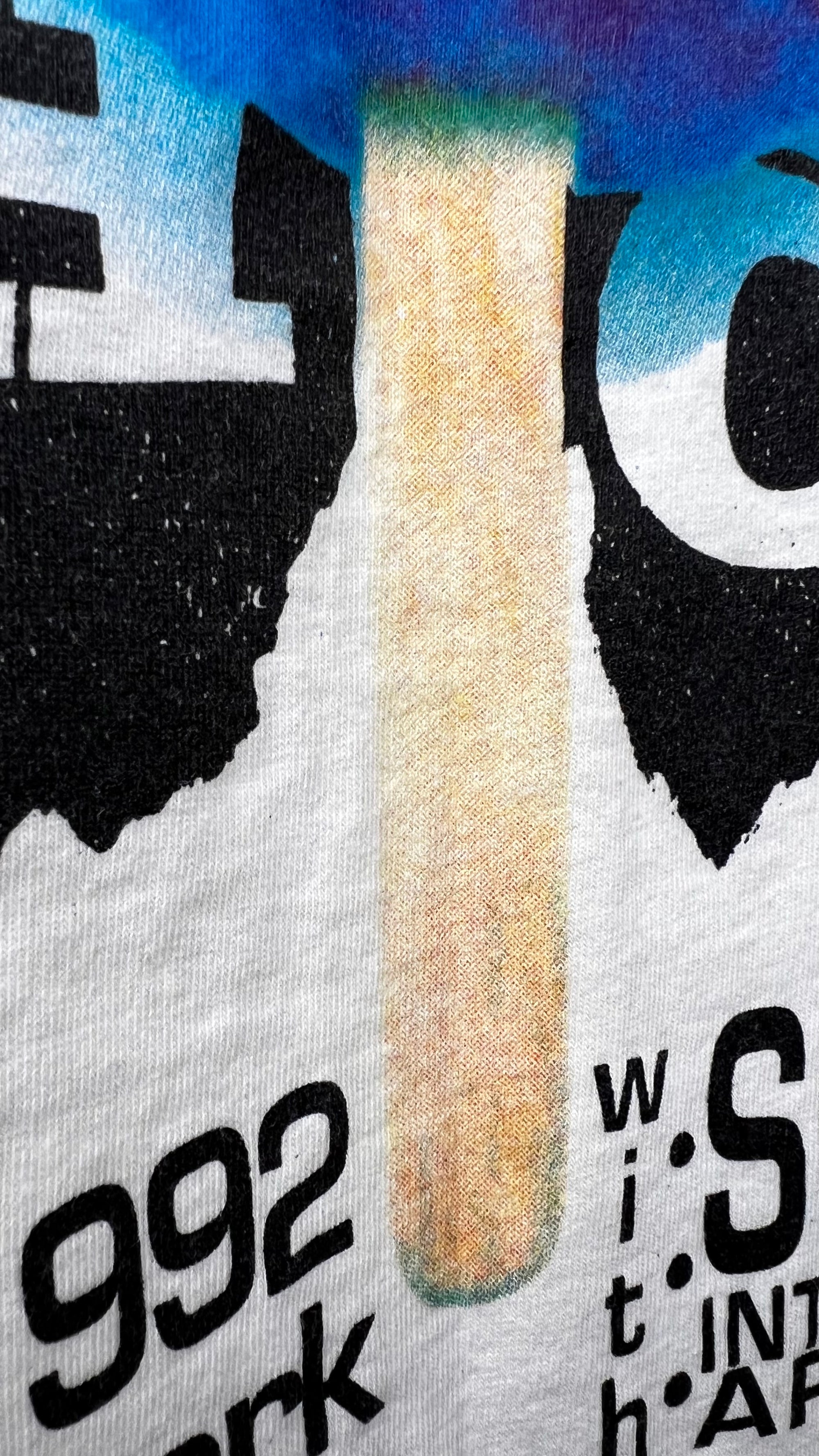 SONIC YOUTH BOMB POP ONE-DAY-ONLY JULY 4TH NYC CENTRAL PARK 92’ TEE | SUN RA BACK HIT