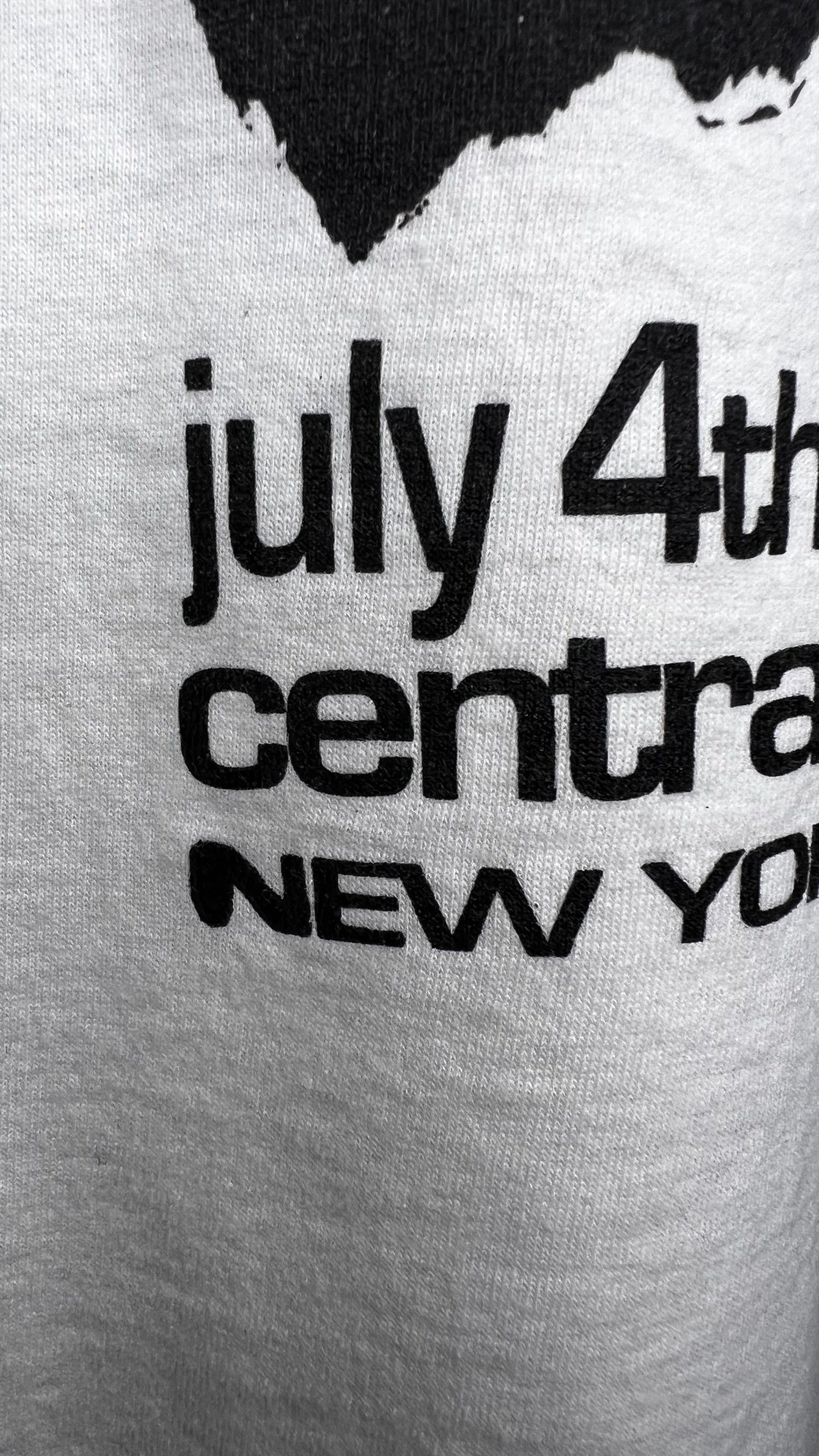 SONIC YOUTH BOMB POP ONE-DAY-ONLY JULY 4TH NYC CENTRAL PARK 92’ TEE | SUN RA BACK HIT