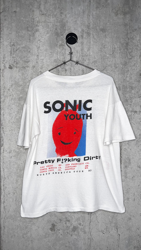 SONIC YOUTH RARE PRETTY FUCKING DIRTY NORTH AMERICAN TOUR 93’ BOOTLEG TEE