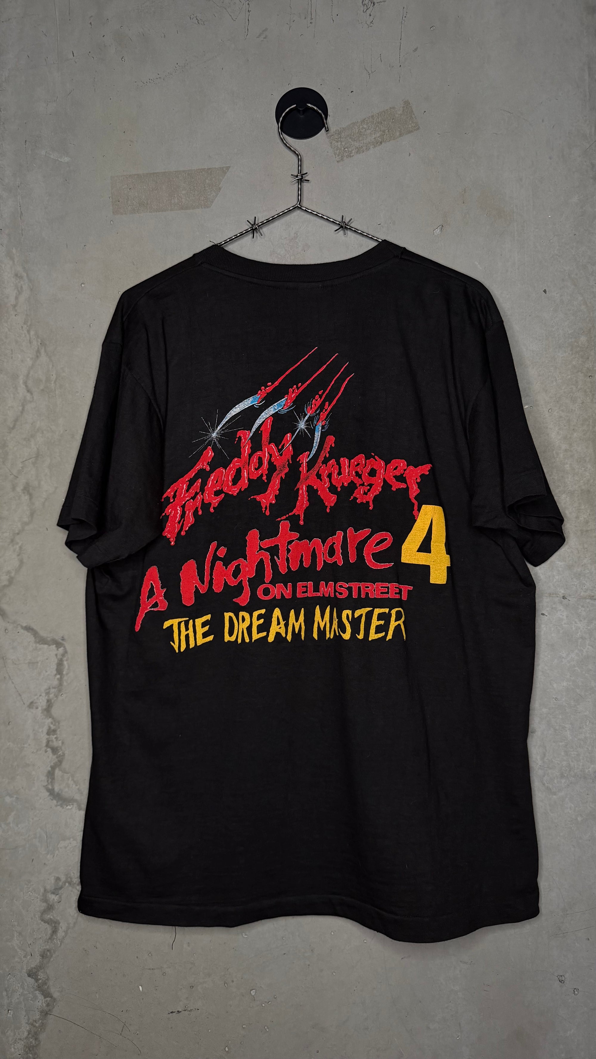 A NIGHTMARE ON ELM STREET 4 MOVIE PROMO TEE | BIG FACE FREDDY KRUEGER