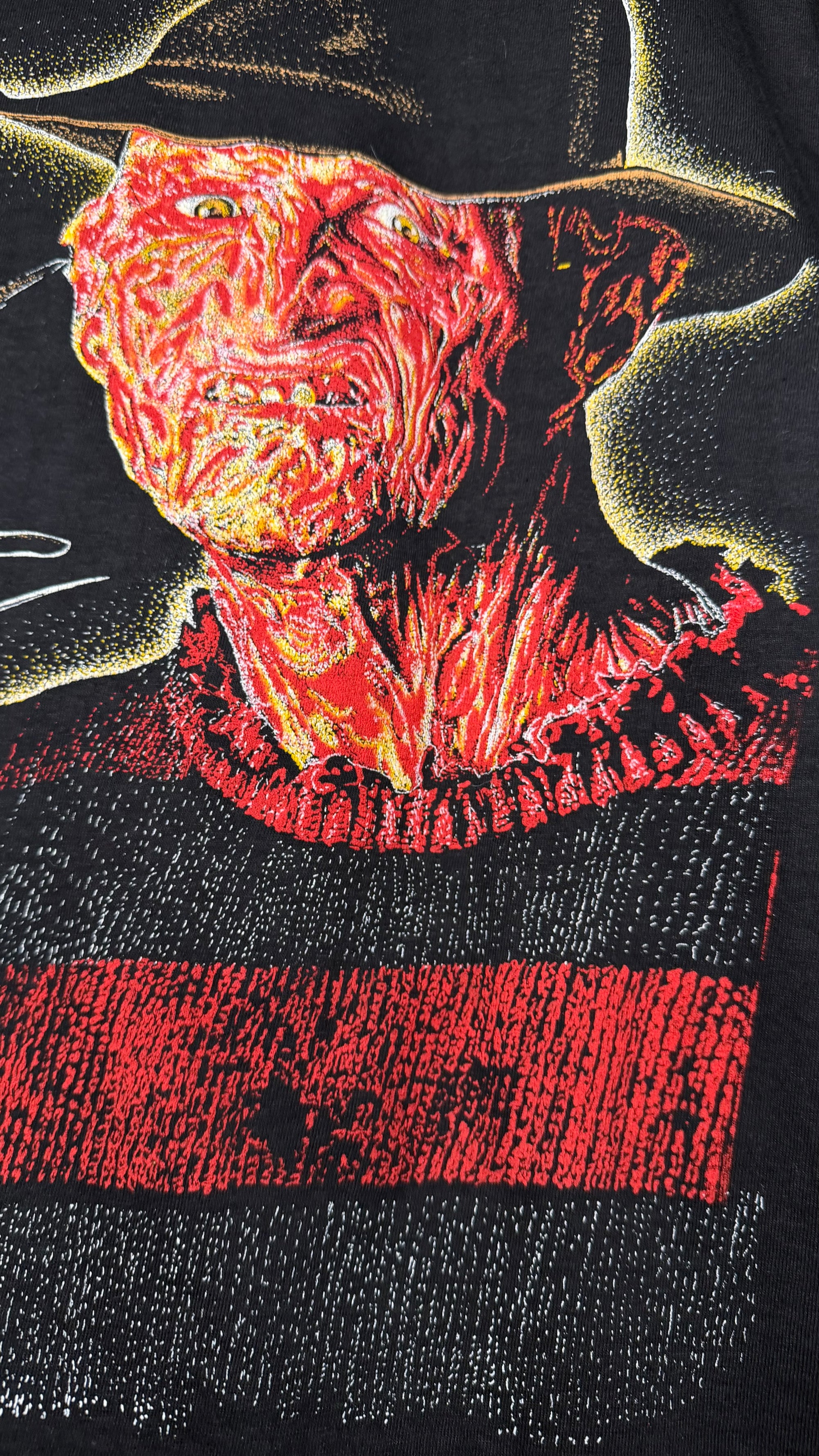 A NIGHTMARE ON ELM STREET 4 MOVIE PROMO TEE | BIG FACE FREDDY KRUEGER