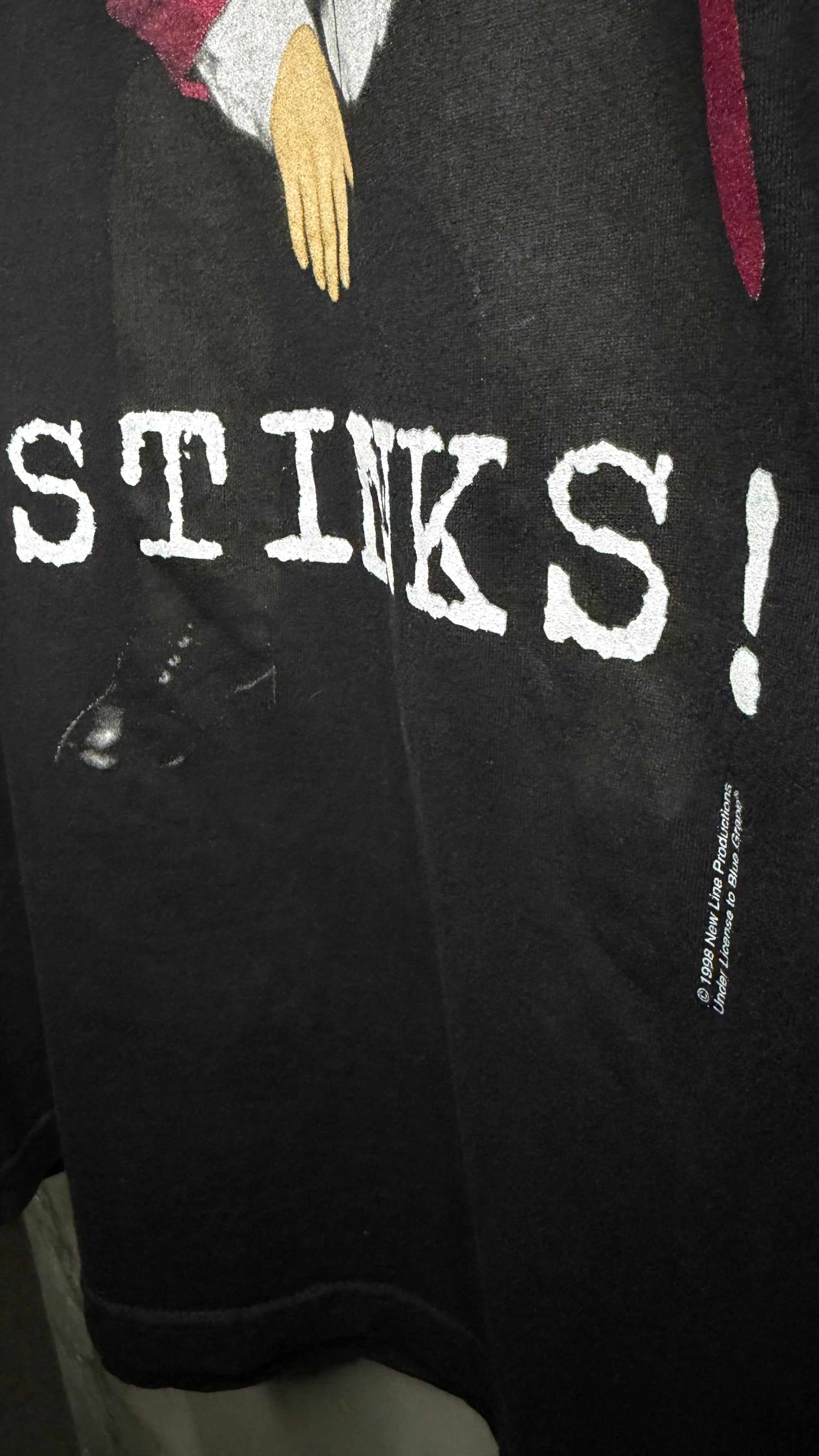 THE WEDDING SINGER ‘LOVE STINKS!’ TEE | EXTREMELY RARE ADAM SANDLER MOVIE PROMO