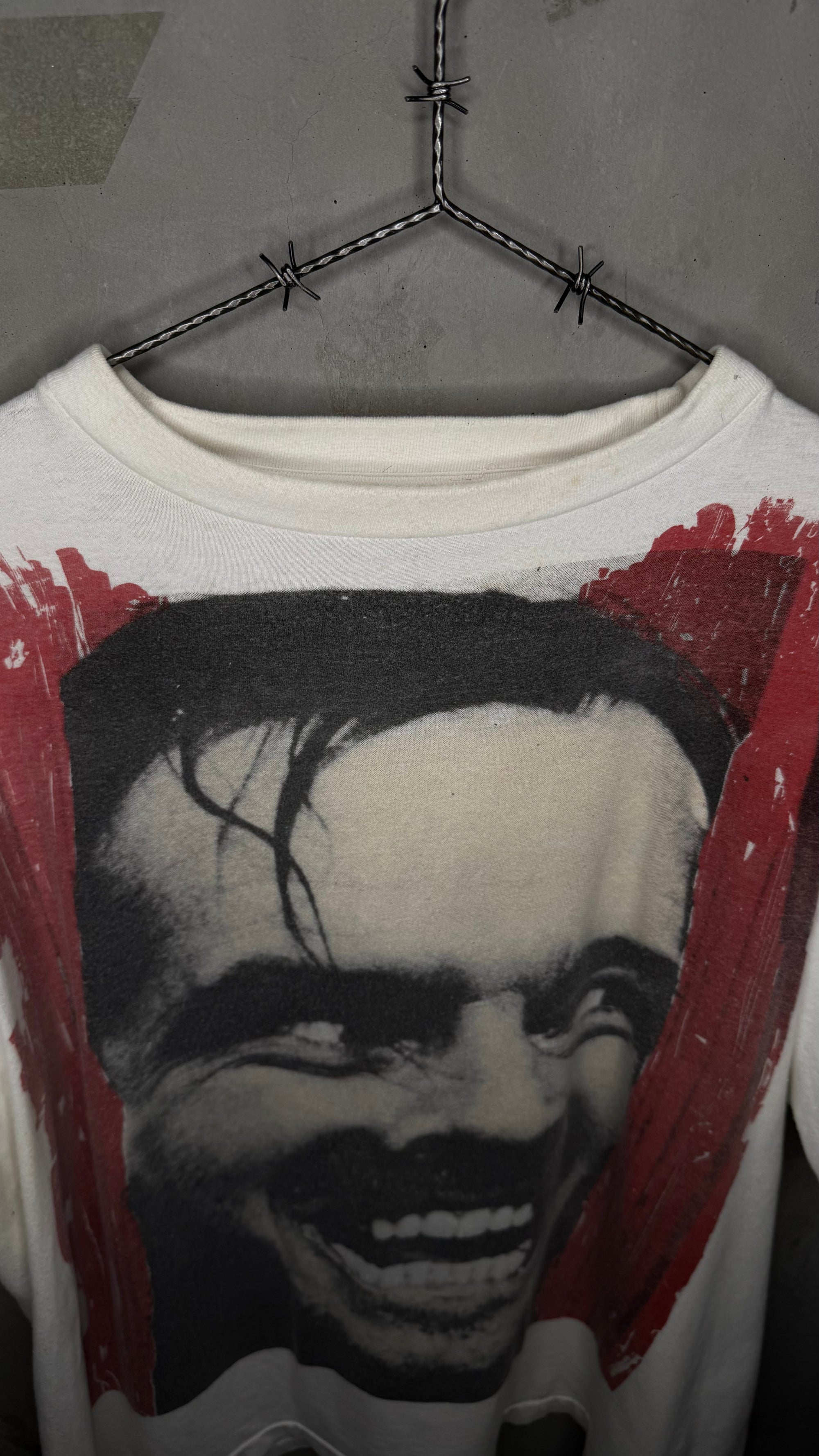 THE SHINING EURO TEE | BIG FACE JACK NICHOLSON GRAIL | “HERE’S JOHNNY!”