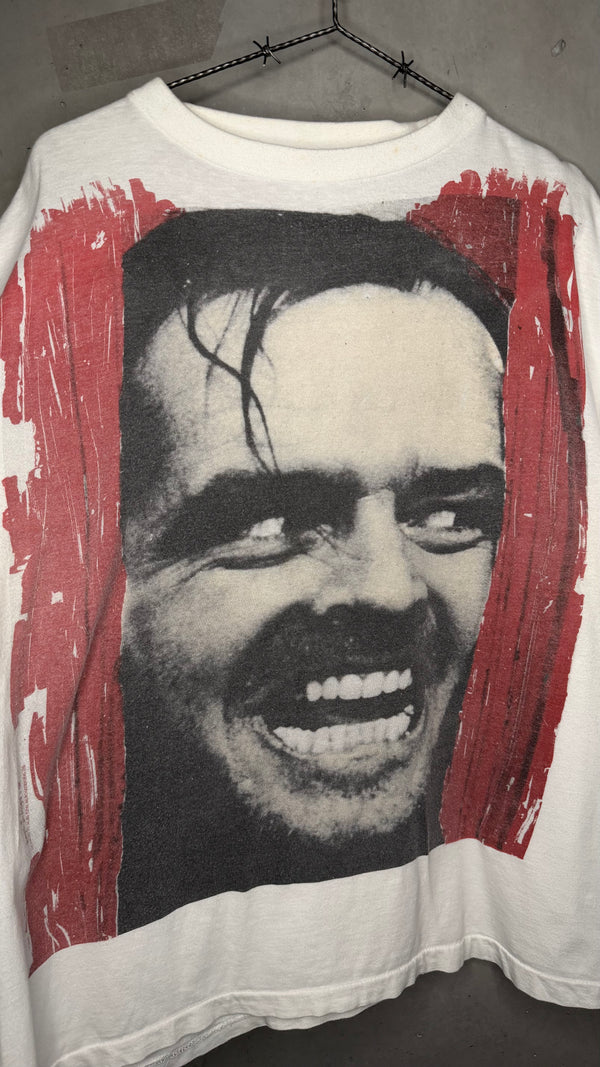 THE SHINING EURO TEE | BIG FACE JACK NICHOLSON GRAIL | “HERE’S JOHNNY!”