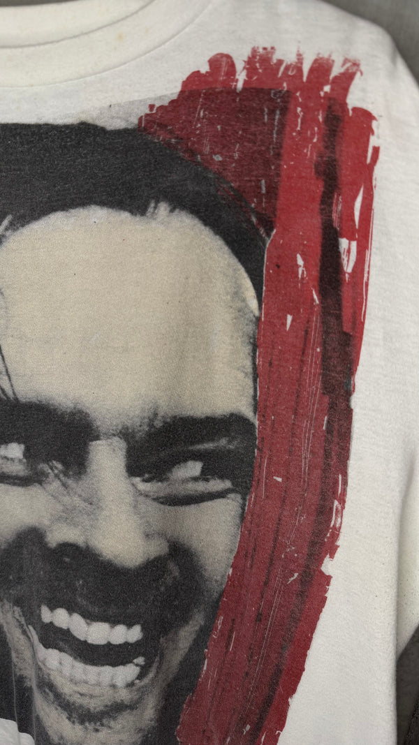 THE SHINING EURO TEE | BIG FACE JACK NICHOLSON GRAIL | “HERE’S JOHNNY!”