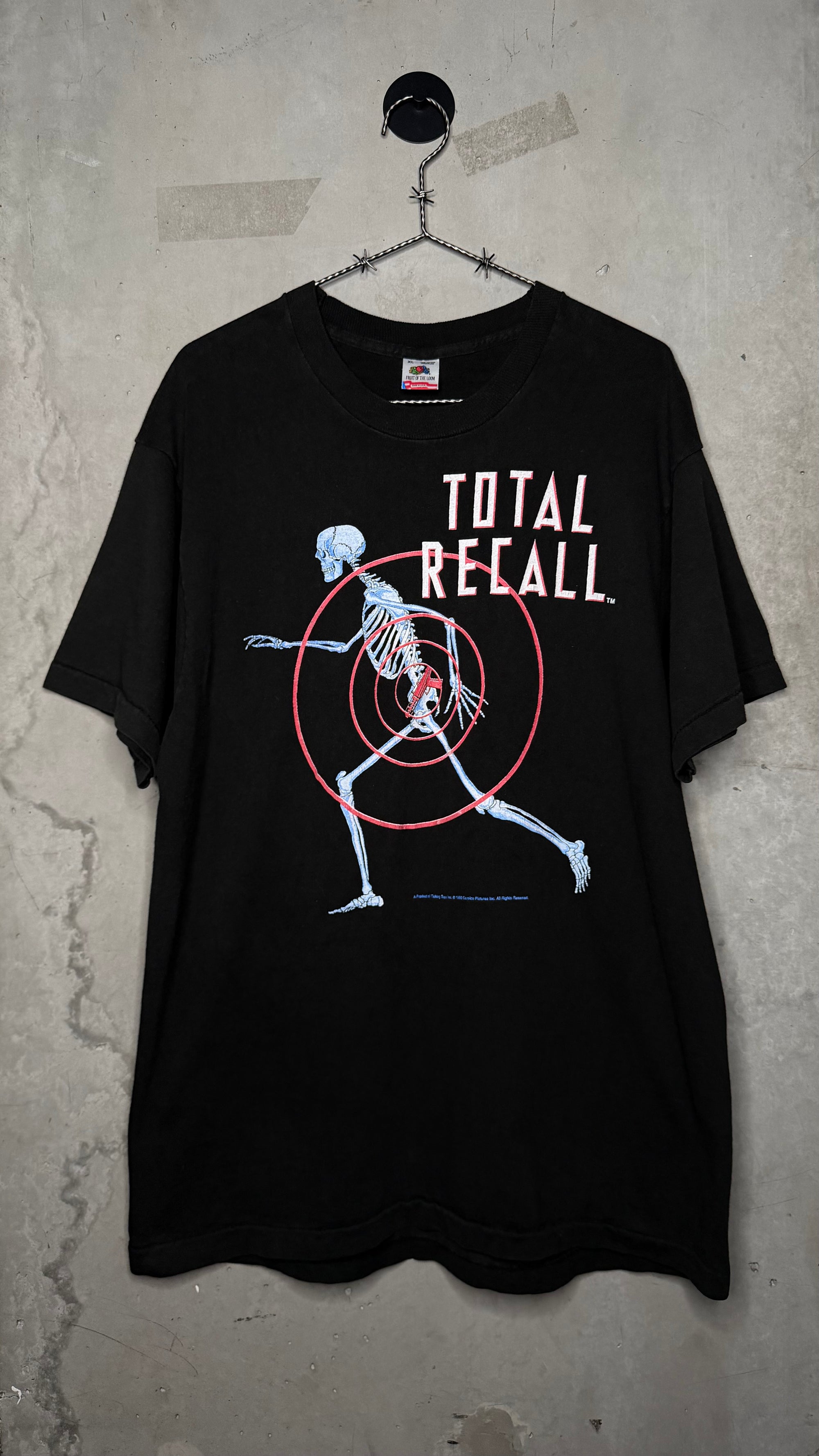 TOTAL RECALL X-RAY SKELETON TEE | ARNOLD SCHWARZENEGGER MOVIE GRAIL