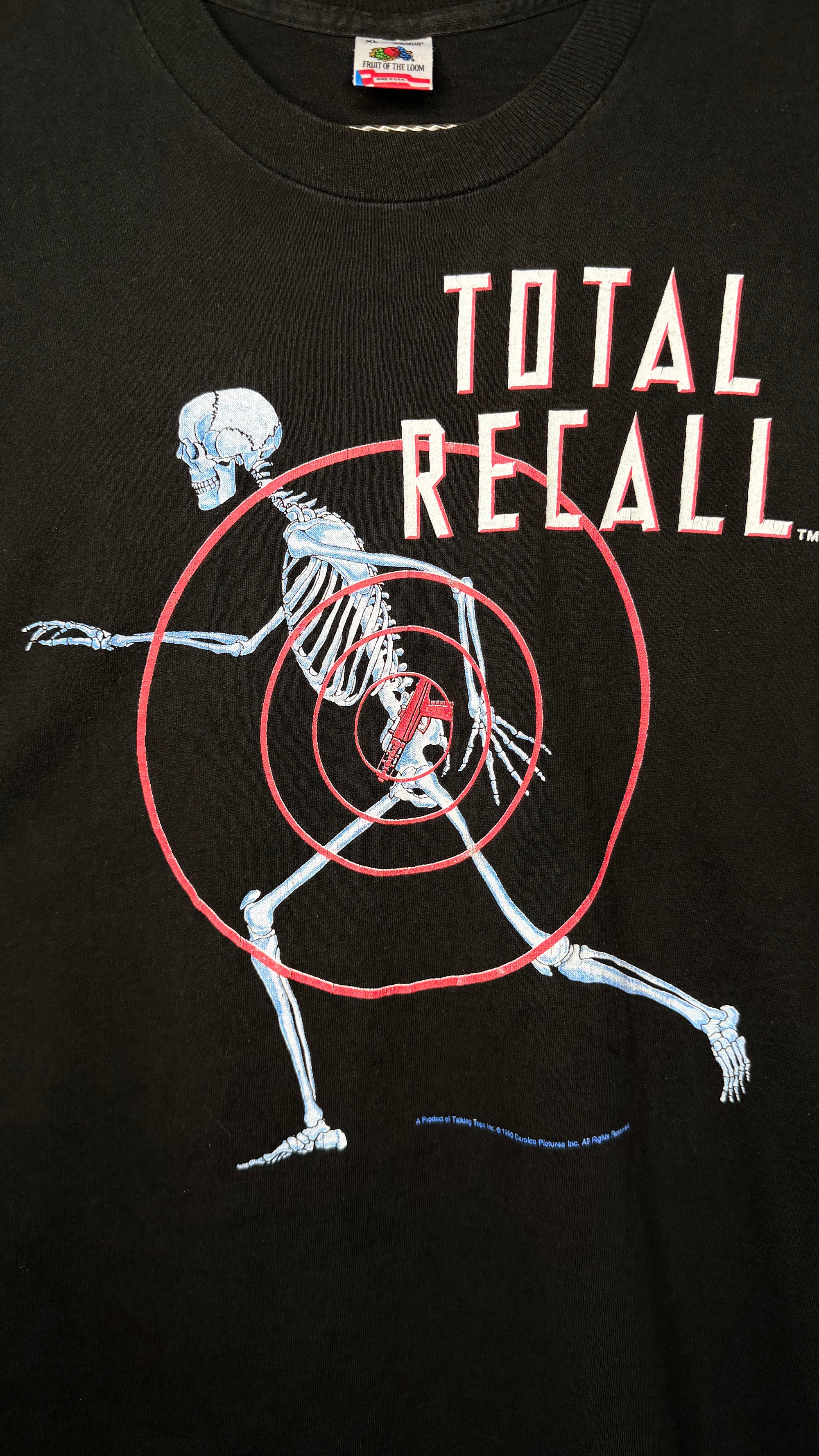 TOTAL RECALL X-RAY SKELETON TEE | ARNOLD SCHWARZENEGGER MOVIE GRAIL