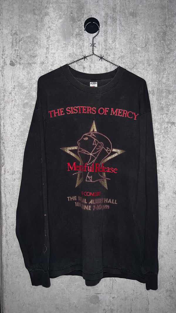 SISTERS OF MERCY ONE-DAY-ONLY ALBERT HALL LONG SLEEVE TEE | ‘TUNE IN, TURN ON, BURN OUT’ SLEEVE HIT