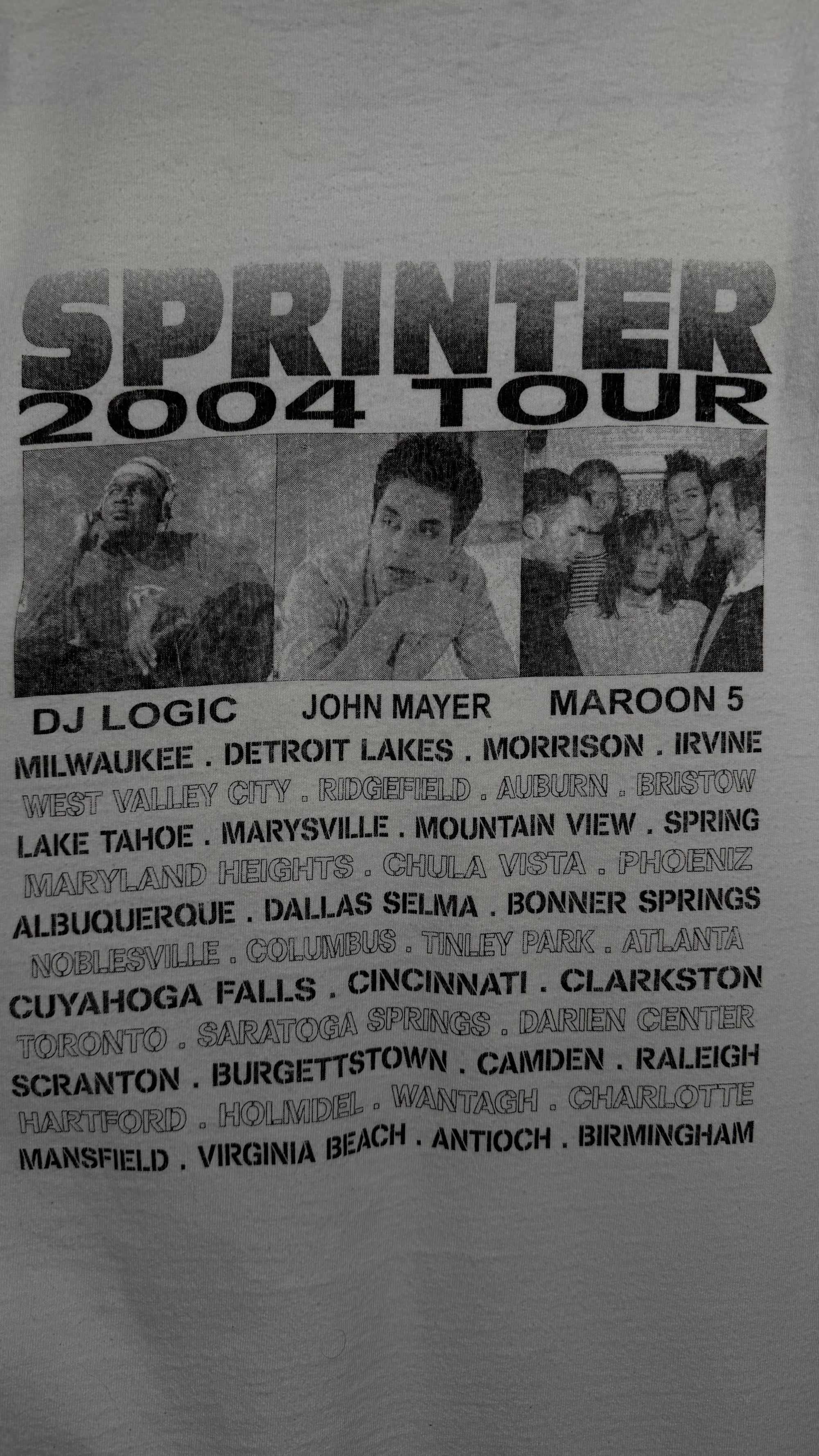 JOHN MAYER 04’ SPRINTER VAN TOUR PARKING LOT TEE