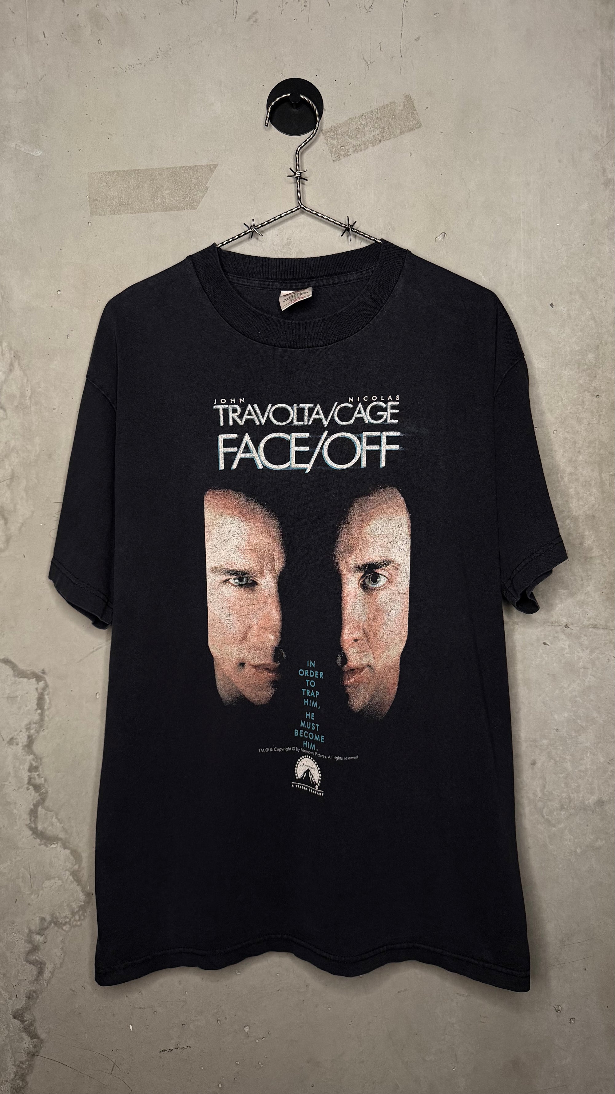 FACE OFF FADED MOVIE PROMO TEE | JOHN TRAVOLTA & NICOLAS CAGE