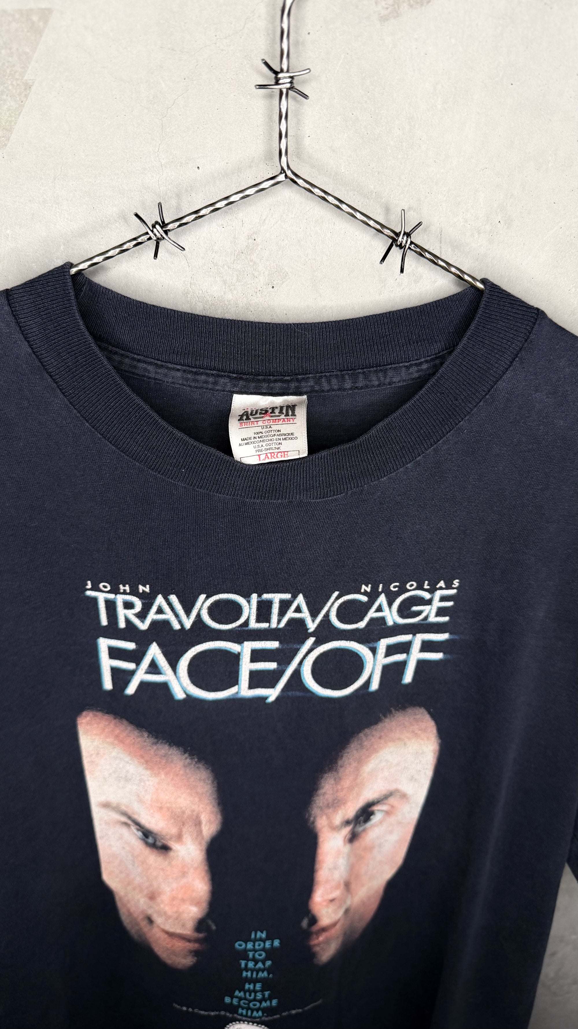 FACE OFF FADED MOVIE PROMO TEE | JOHN TRAVOLTA & NICOLAS CAGE