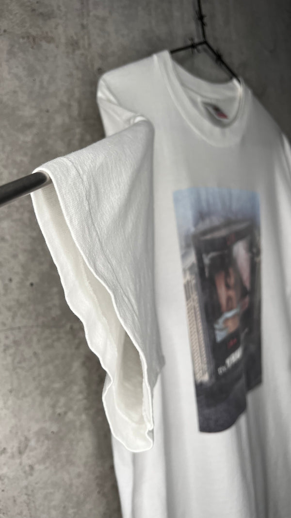 THE TRUMAN SHOW RARE POSTER PRINT MOVIE TEE | JIM CARREY | ‘ON THE AIR, UNAWARE’