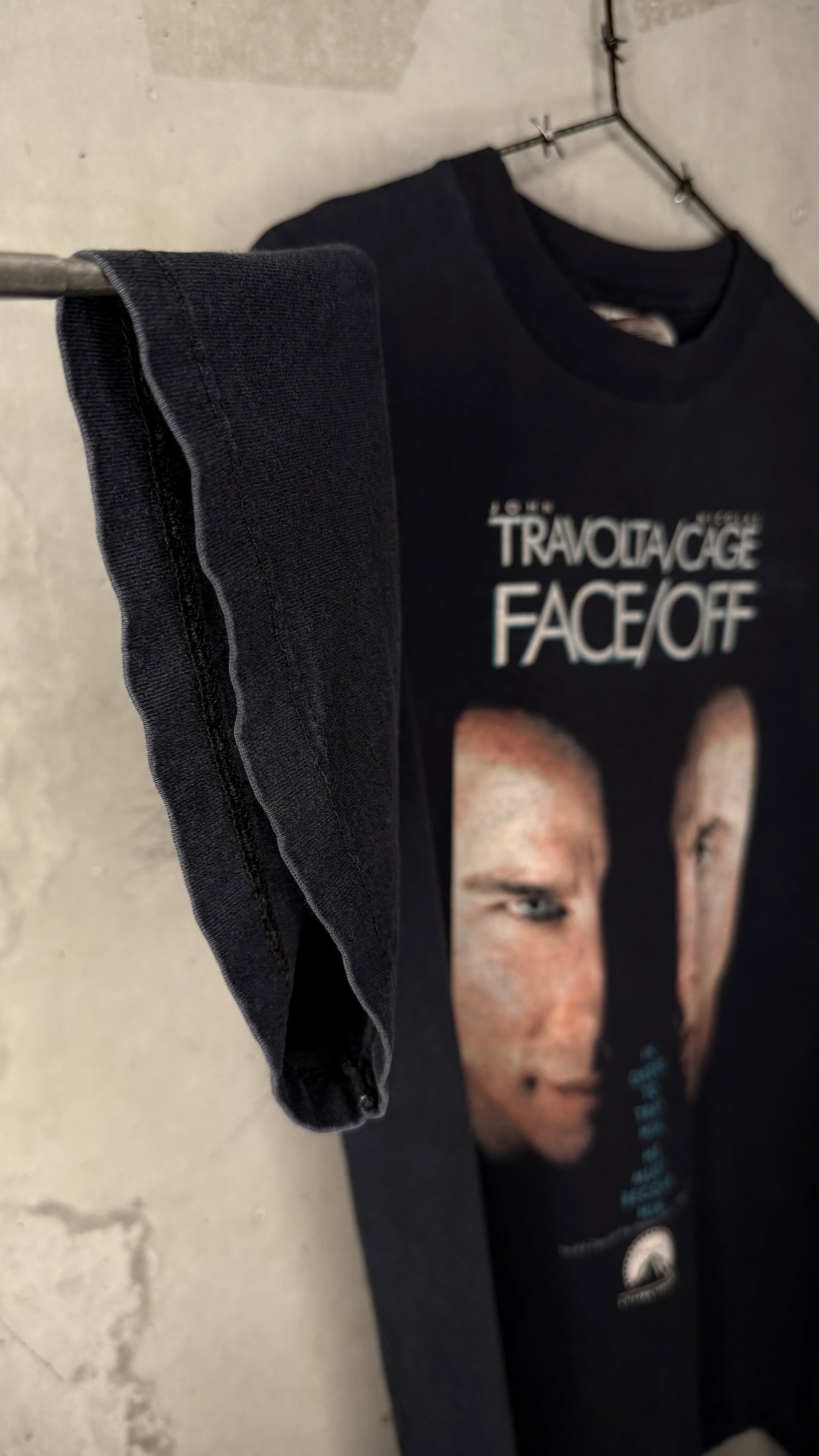 FACE OFF FADED MOVIE PROMO TEE | JOHN TRAVOLTA & NICOLAS CAGE