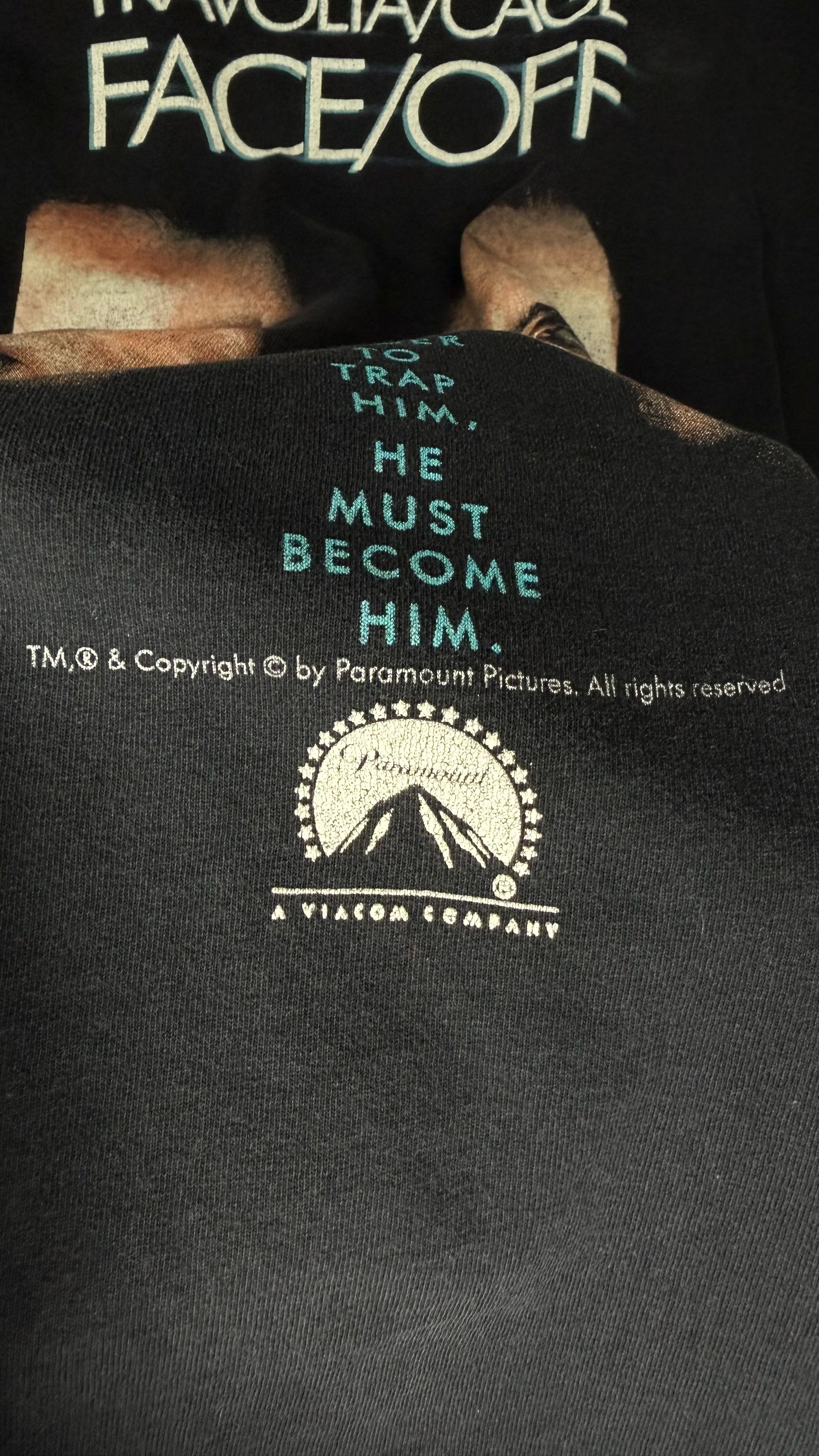 FACE OFF FADED MOVIE PROMO TEE | JOHN TRAVOLTA & NICOLAS CAGE