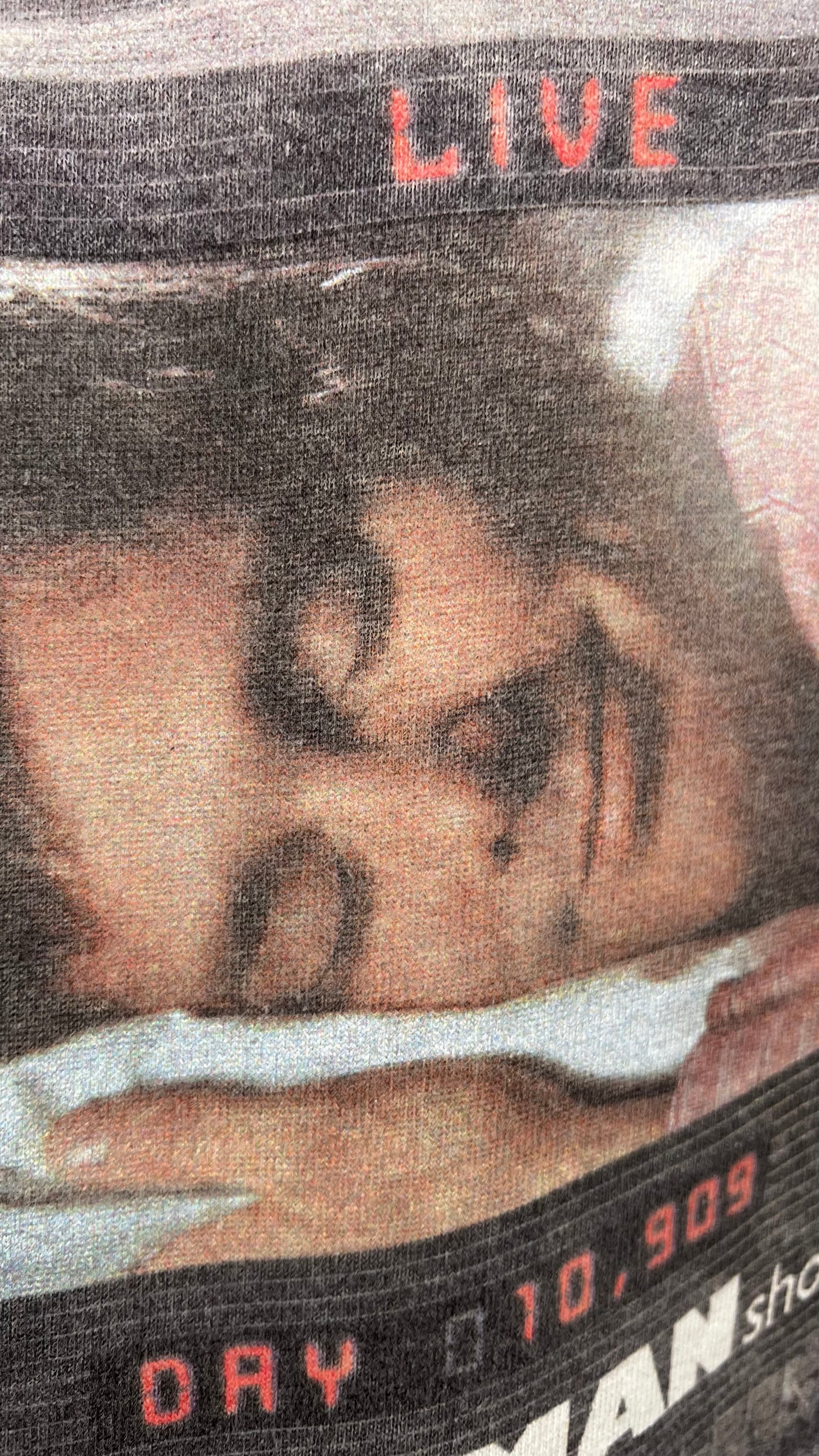 THE TRUMAN SHOW RARE POSTER PRINT MOVIE TEE | JIM CARREY | ‘ON THE AIR, UNAWARE’