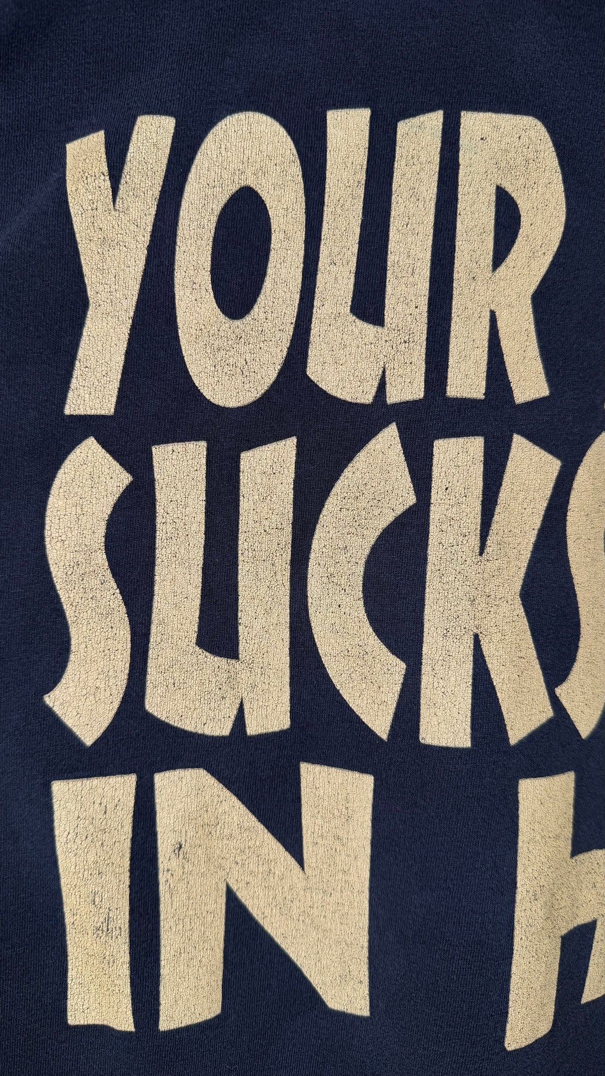 THE EXORCIST BIG PRINT HORROR MOVIE TEE | ‘YOUR MOTHER SUCKS COCKS IN HELL’