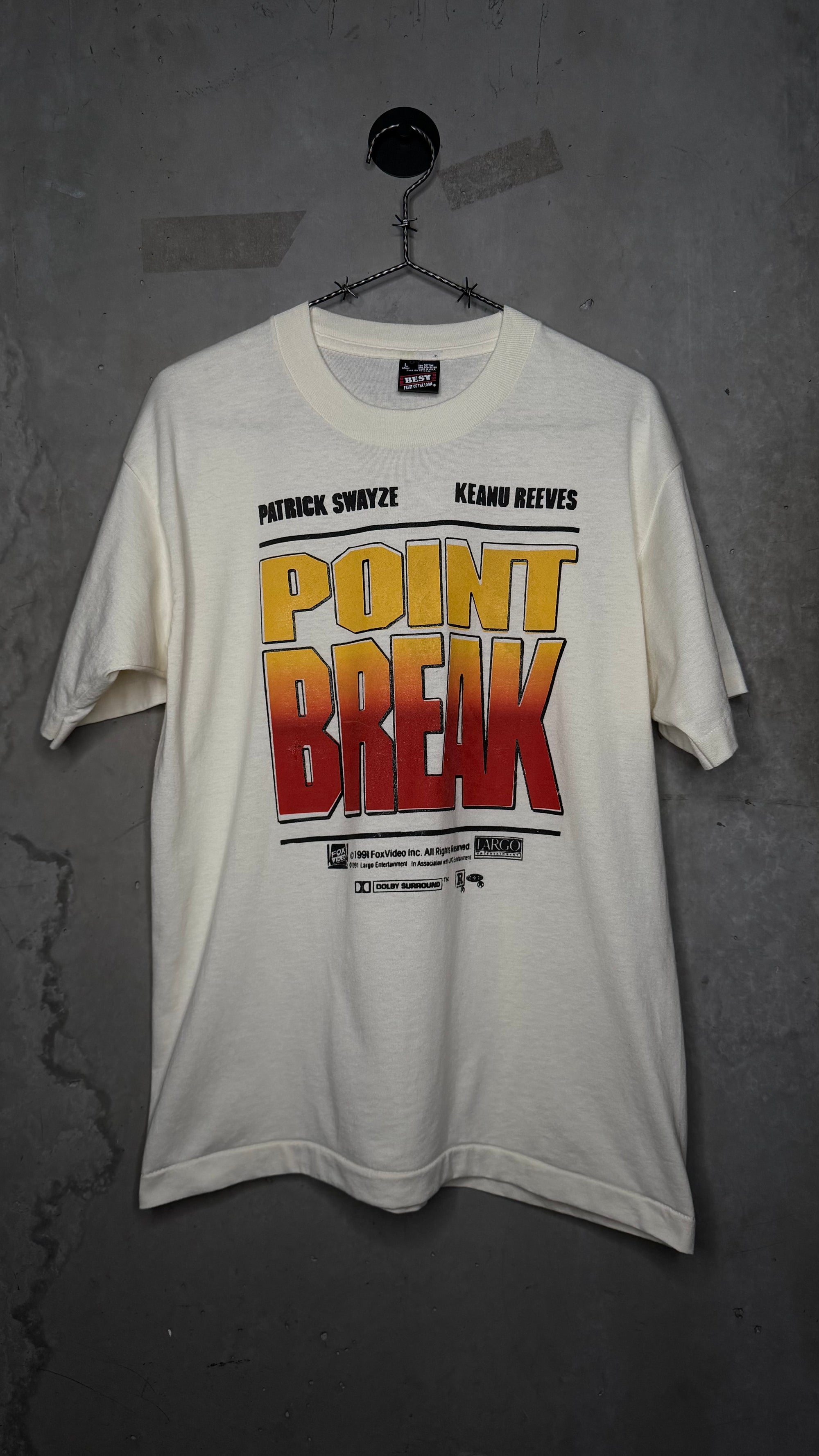 POINT BREAK MOVIE TEE | BIG PRINT | PATRICK SWAYZE & KEANU REEVES