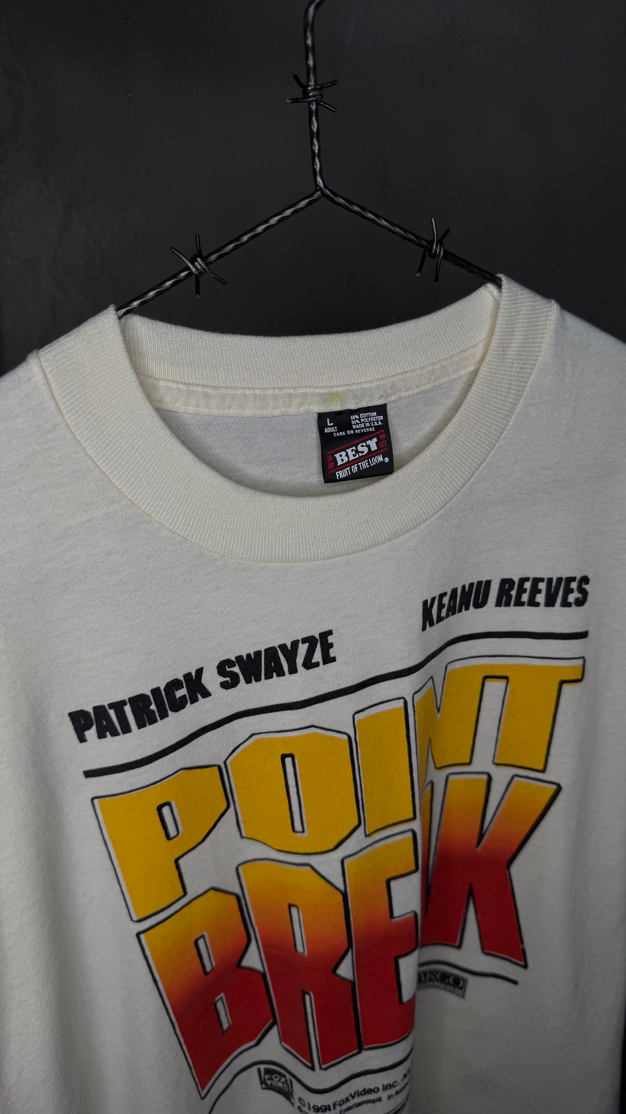 POINT BREAK MOVIE TEE | BIG PRINT | PATRICK SWAYZE & KEANU REEVES