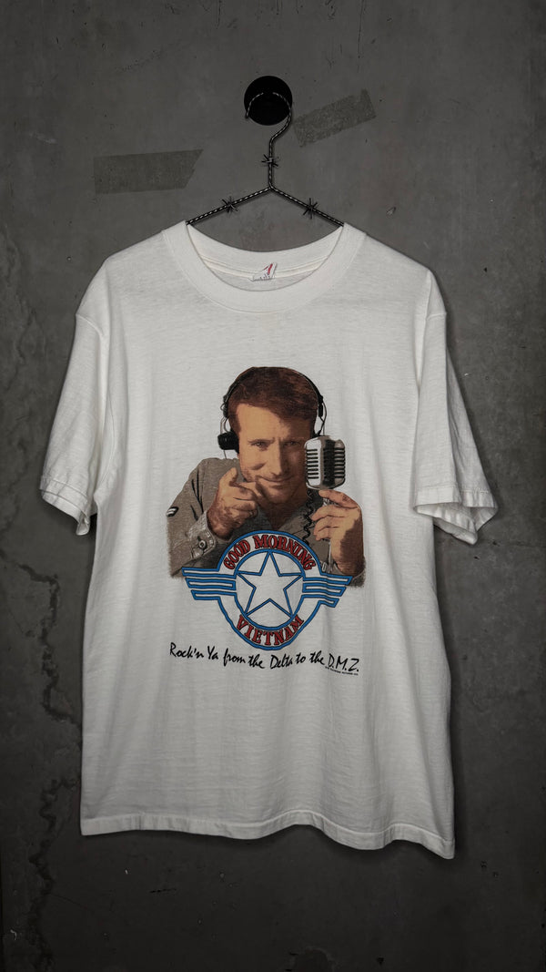 GOOD MORNING VIETNAM MOVIE TEE | ROBIN WILLIAMS | ROCK’N YA FROM THE DELTA TO THE D.M.Z.
