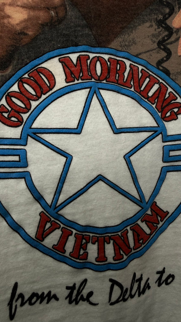 GOOD MORNING VIETNAM MOVIE TEE | ROBIN WILLIAMS | ROCK’N YA FROM THE DELTA TO THE D.M.Z.