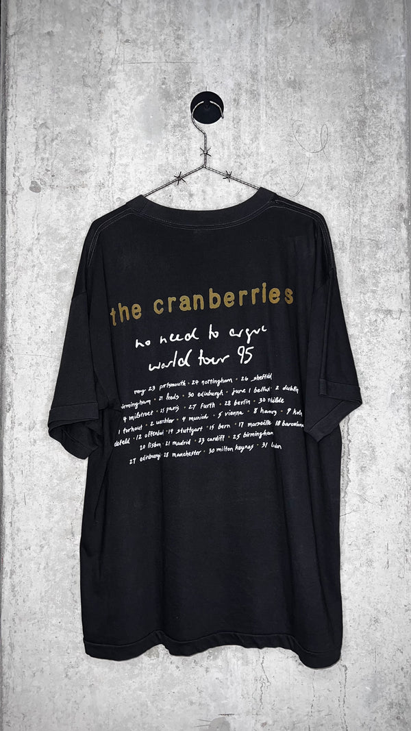 THE CRANBERRIES ZOMBIE TEE | NO NEED TO ARGUE WORLD TOUR | EURO BLACK VARIANT